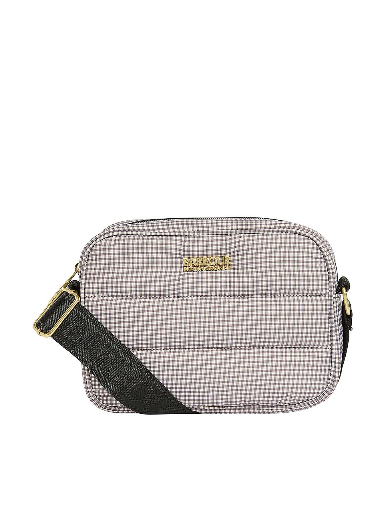 Barbour International Monaco Check Crossbody Bag - Brown