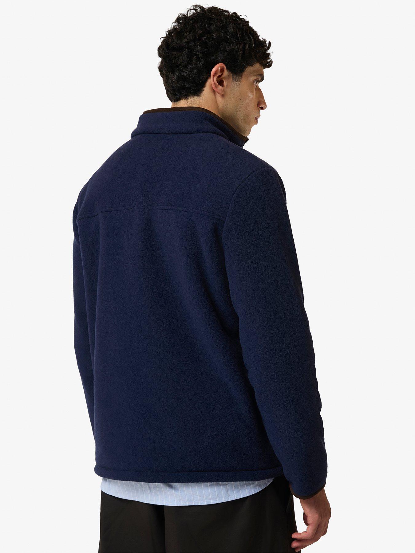 Image 2 of 4 of Hunter Mens Microfleece Quarter Zip Jumper - Navy