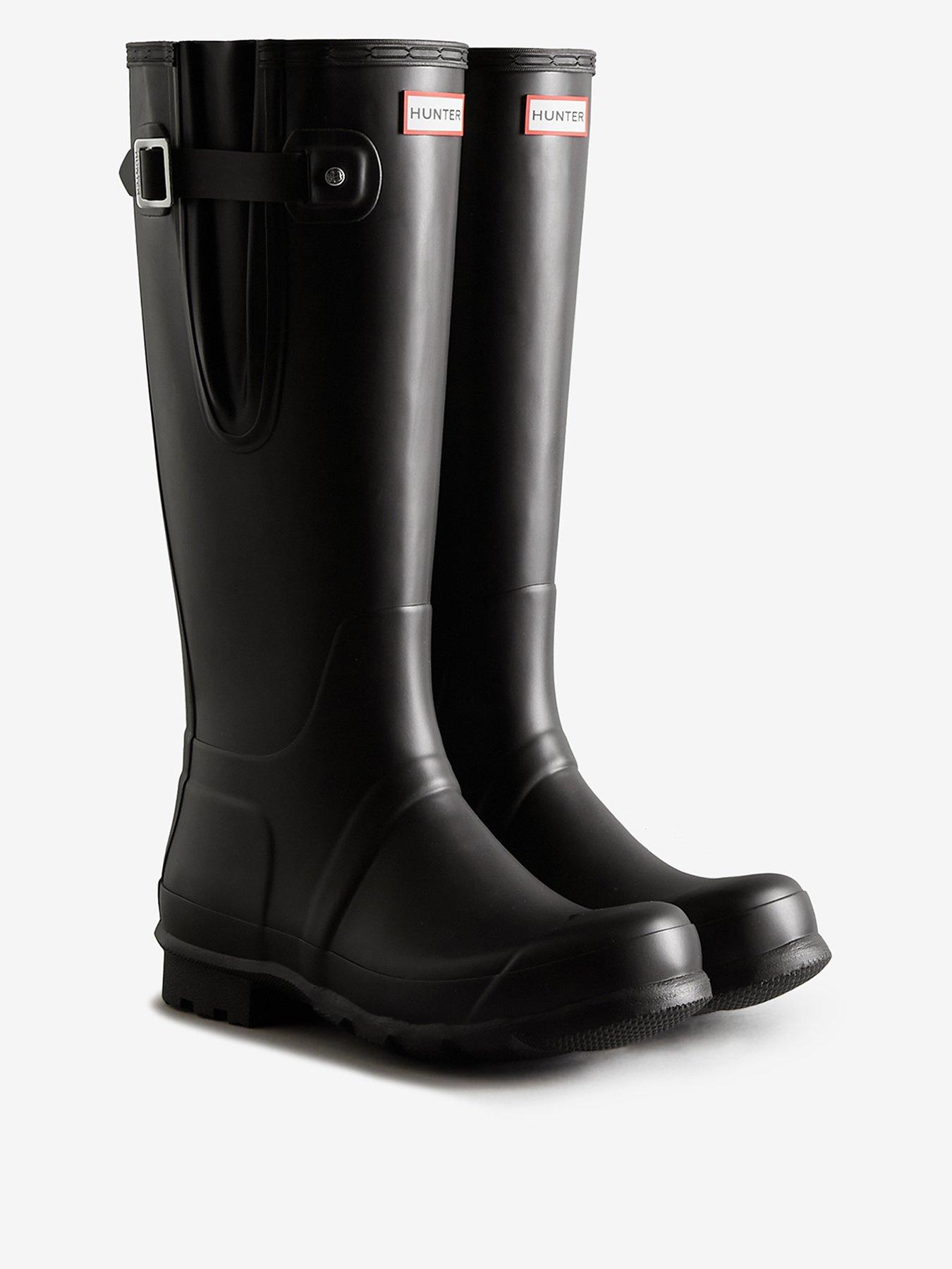 Image 1 of 4 of Hunter Mens Original Tall Side Adjustable Boot - Black