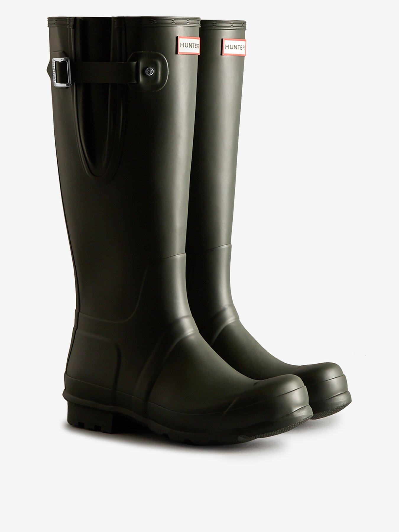 Image 1 of 4 of Hunter Mens Original Tall Side Adjustable Boot - Green