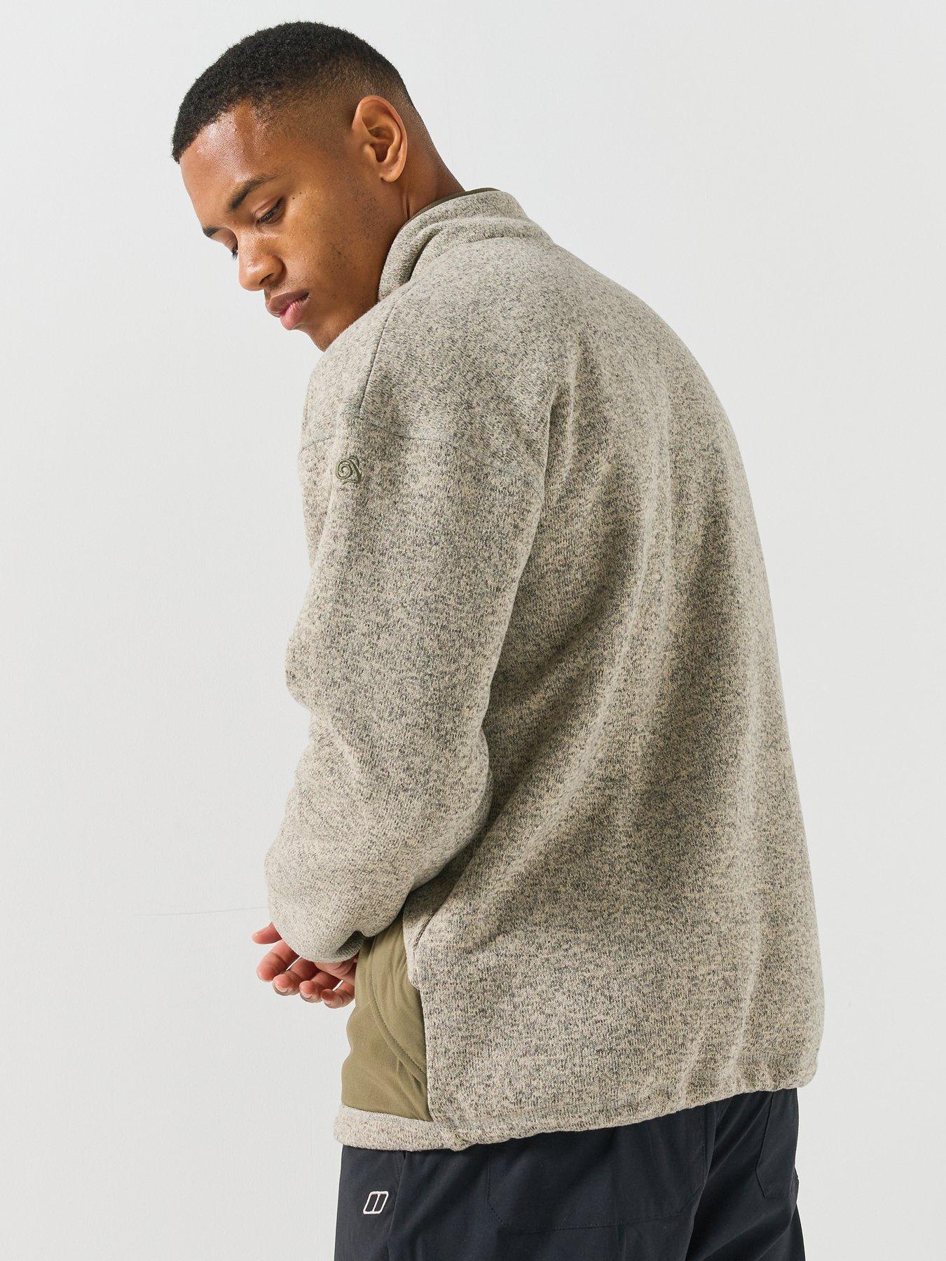 Image 2 of 5 of Craghoppers Mens Leif Full Zip High Neck Fleece Jacket - Ecru