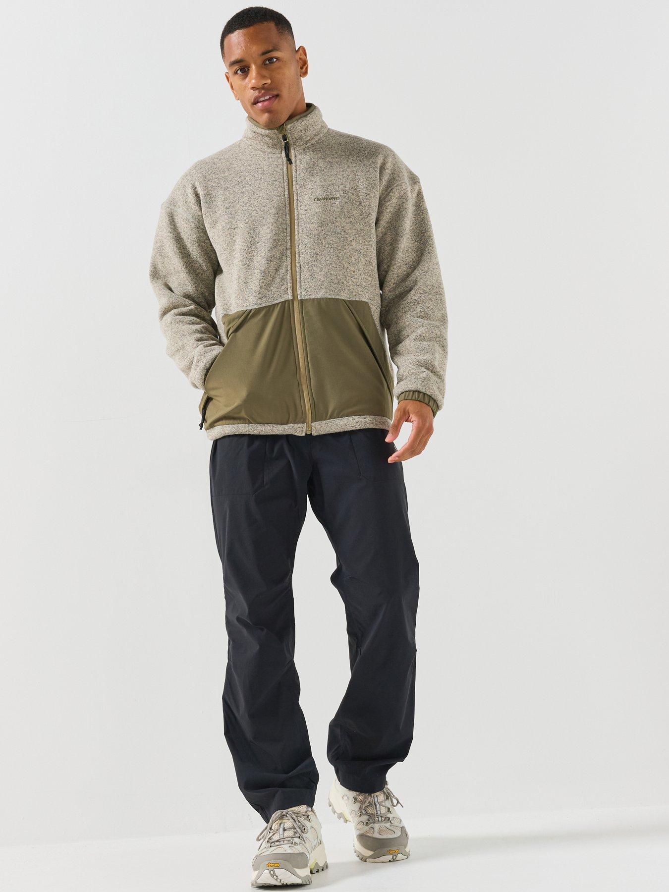 Image 3 of 5 of Craghoppers Mens Leif Full Zip High Neck Fleece Jacket - Ecru