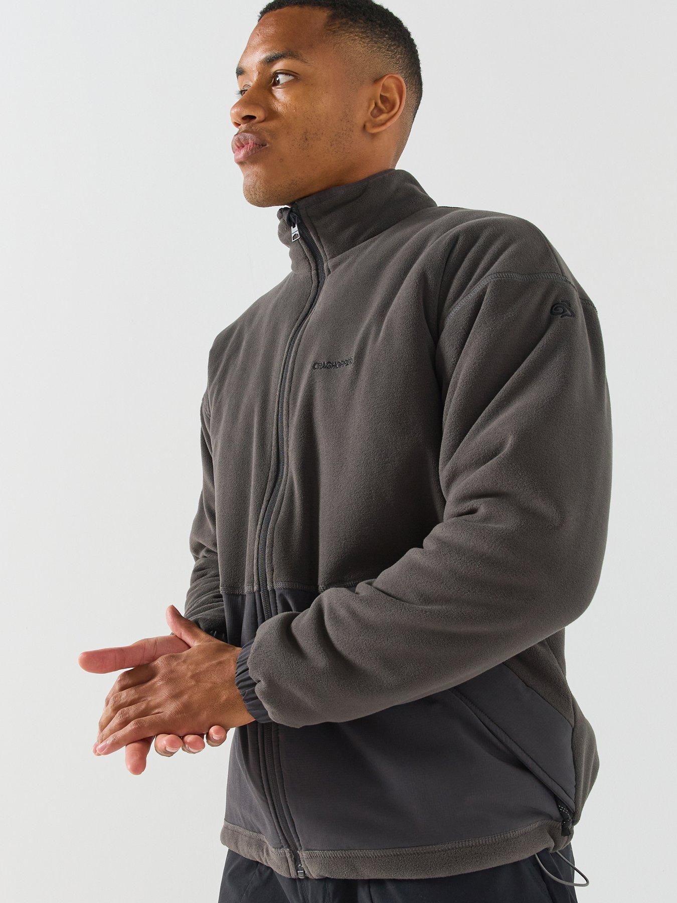 Image 1 of 6 of Craghoppers Mens Leif Full Zip High Neck Fleece Jacket - Grey