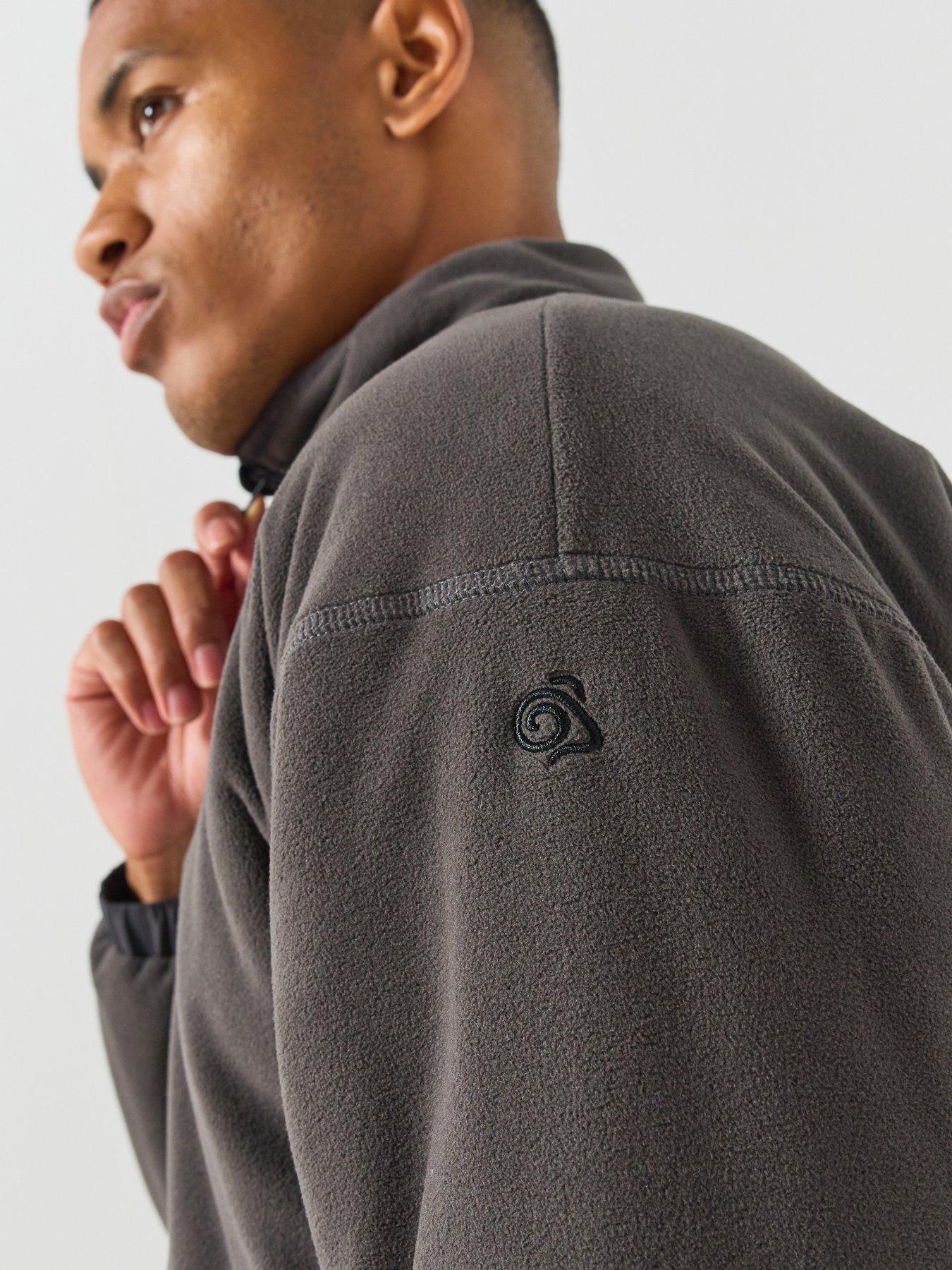 Image 5 of 6 of Craghoppers Mens Leif Full Zip High Neck Fleece Jacket - Grey