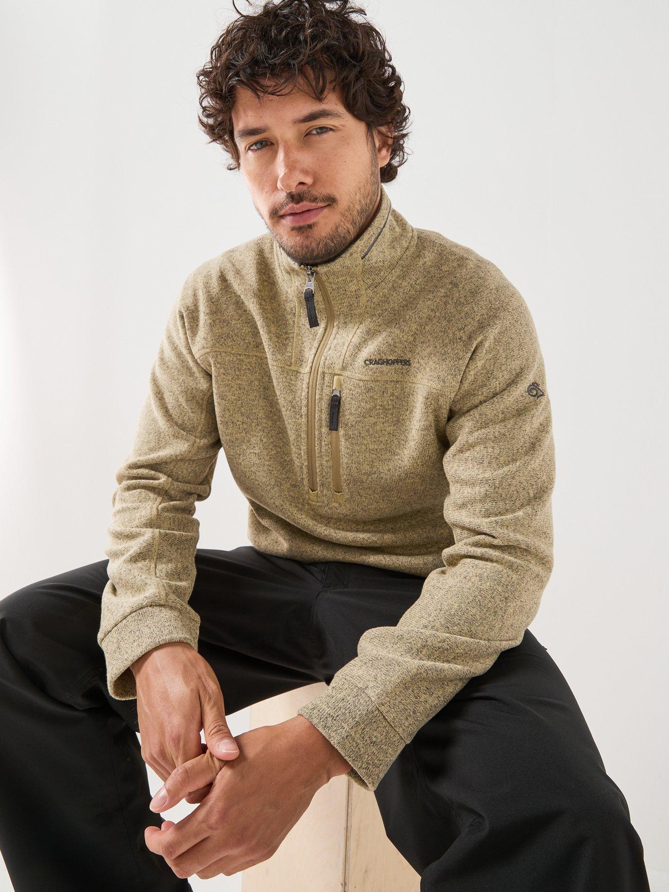 Image 4 of 6 of Craghoppers Mens Torney III Half Zip Stand Collar Fleece - Green