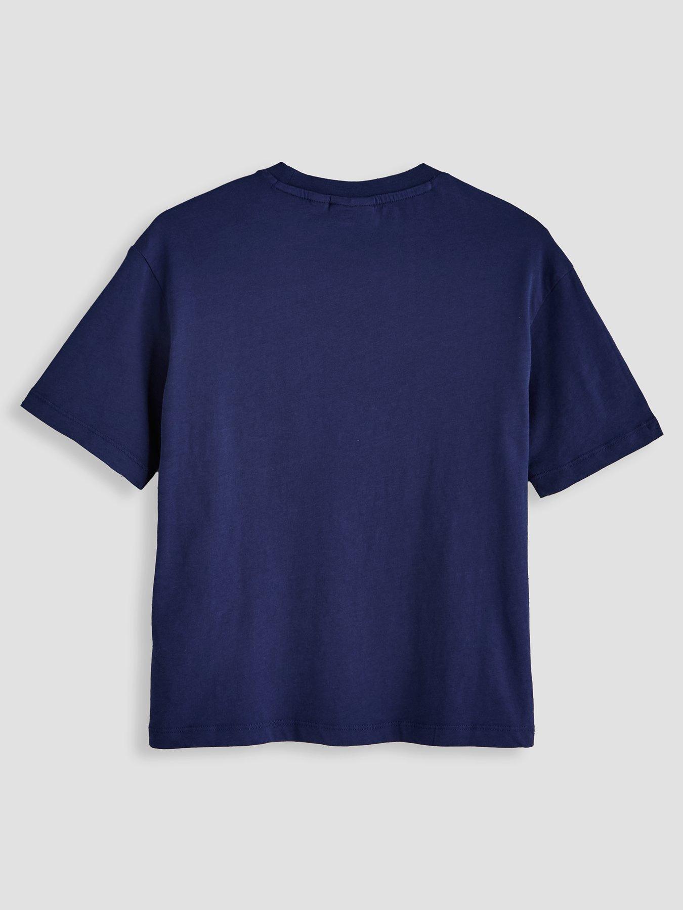 Image 2 of 4 of NAPAPIJRI Boys Napapijri Graphic Crew Neck Cotton T-Shirt - Navy