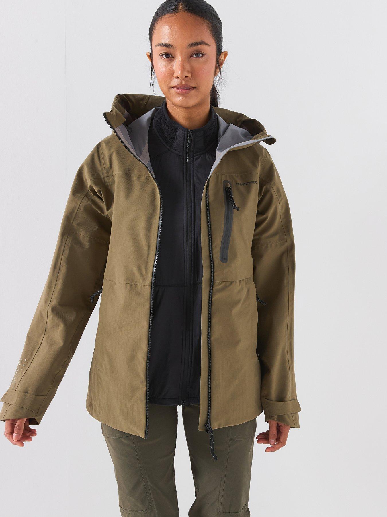 Craghoppers Womens Elva Waterproof Shell Jacket -green
