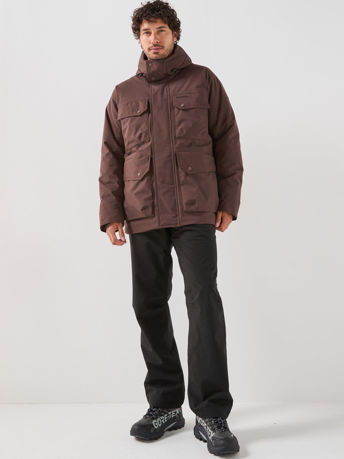 Image 3 of 6 of Craghoppers Mens National Trust Hamps Ii Waterproof Insulated Jacket -brown
