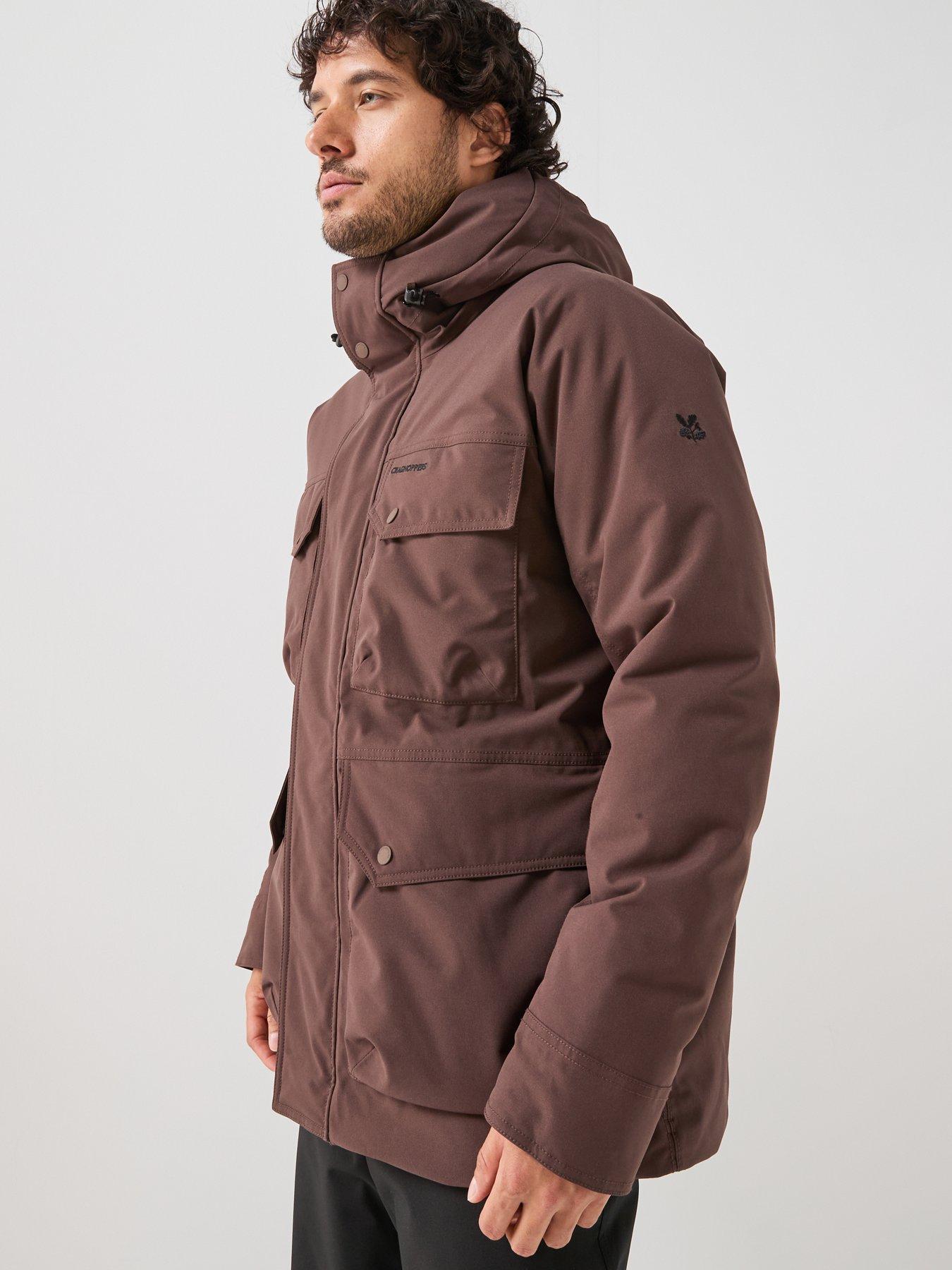 Image 5 of 6 of Craghoppers Mens National Trust Hamps Ii Waterproof Insulated Jacket -brown
