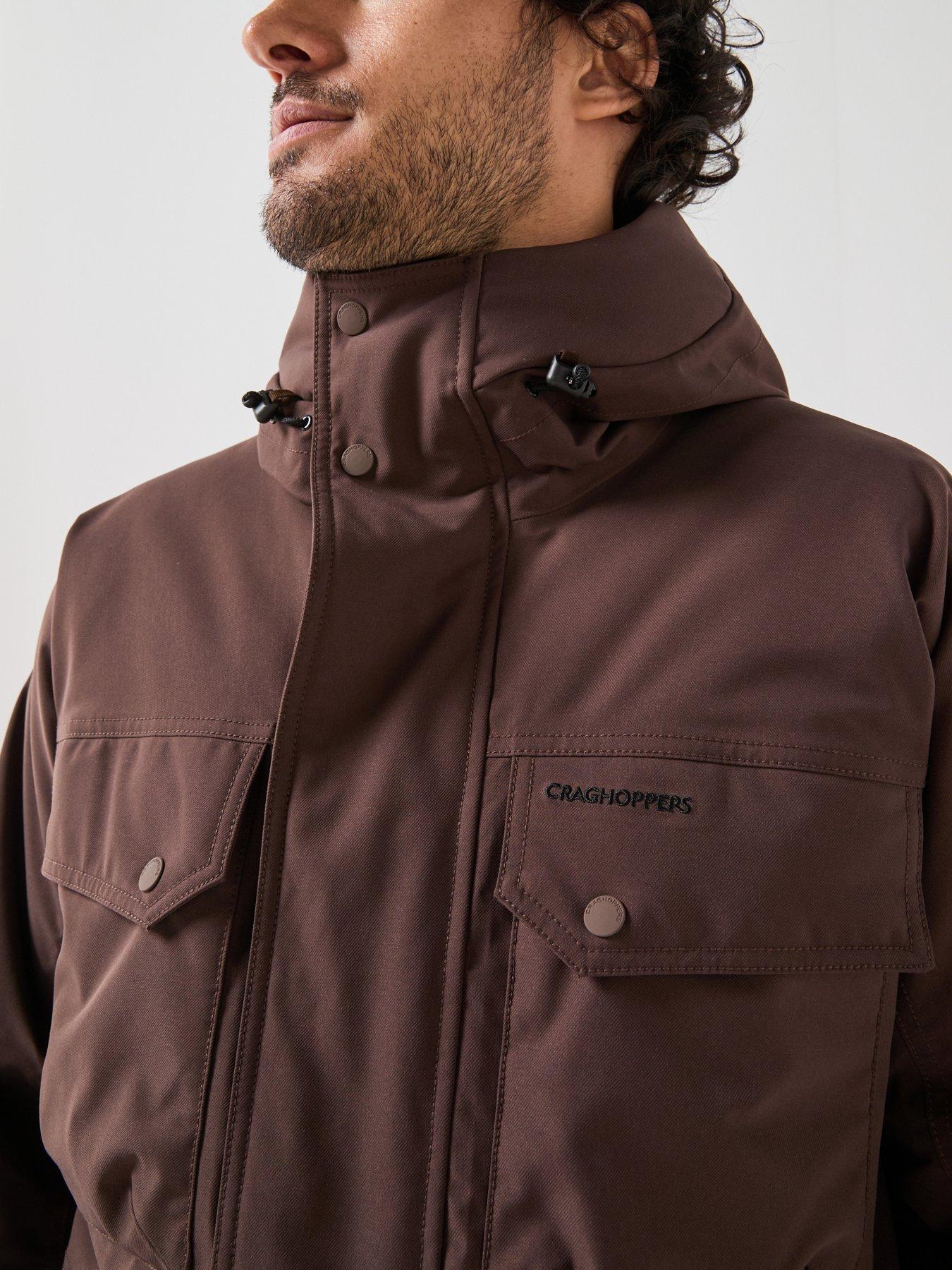 Image 6 of 6 of Craghoppers Mens National Trust Hamps Ii Waterproof Insulated Jacket -brown