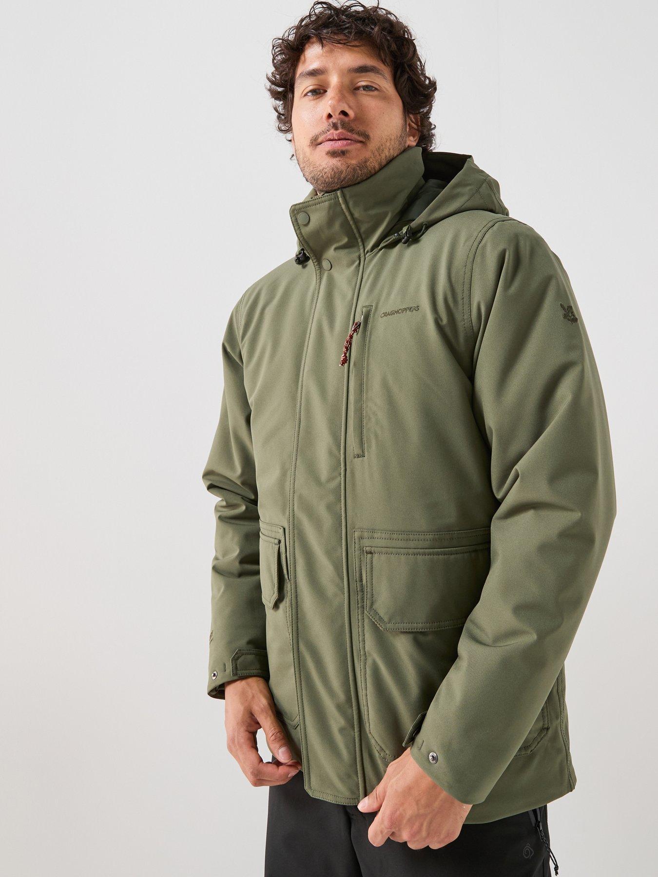 Image 1 of 6 of Craghoppers Mens National Trust Padley Ii Waterproof Insulated Jacket -green