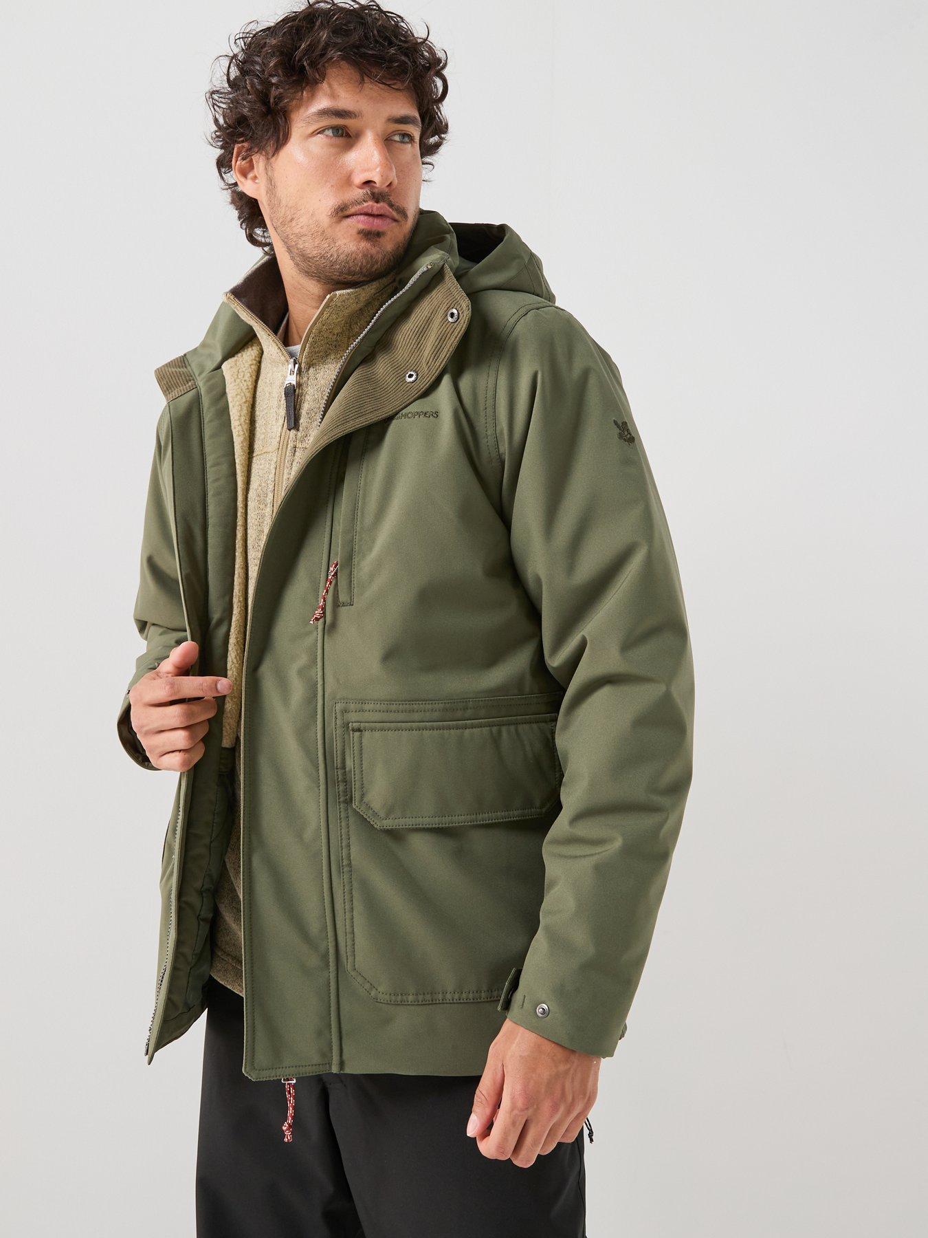 Image 5 of 6 of Craghoppers Mens National Trust Padley Ii Waterproof Insulated Jacket -green