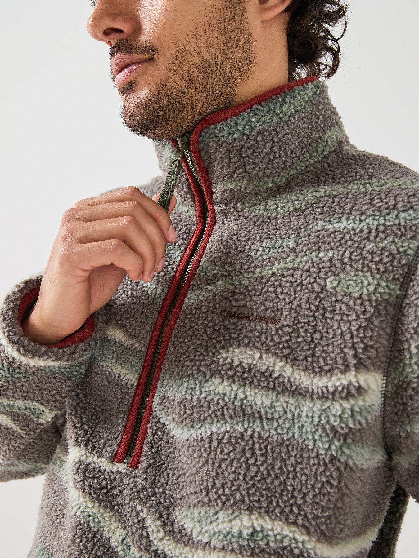 Image 5 of 6 of Craghoppers Mens National Trust Rawthey Half Zip Fleece -green