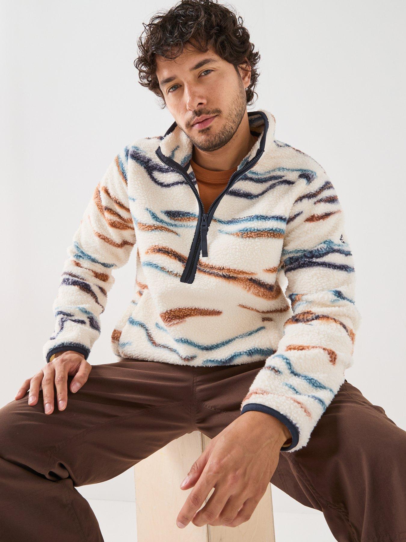 Image 1 of 6 of Craghoppers Mens National Trust Rawthey Half Zip Fleece -creamwhite