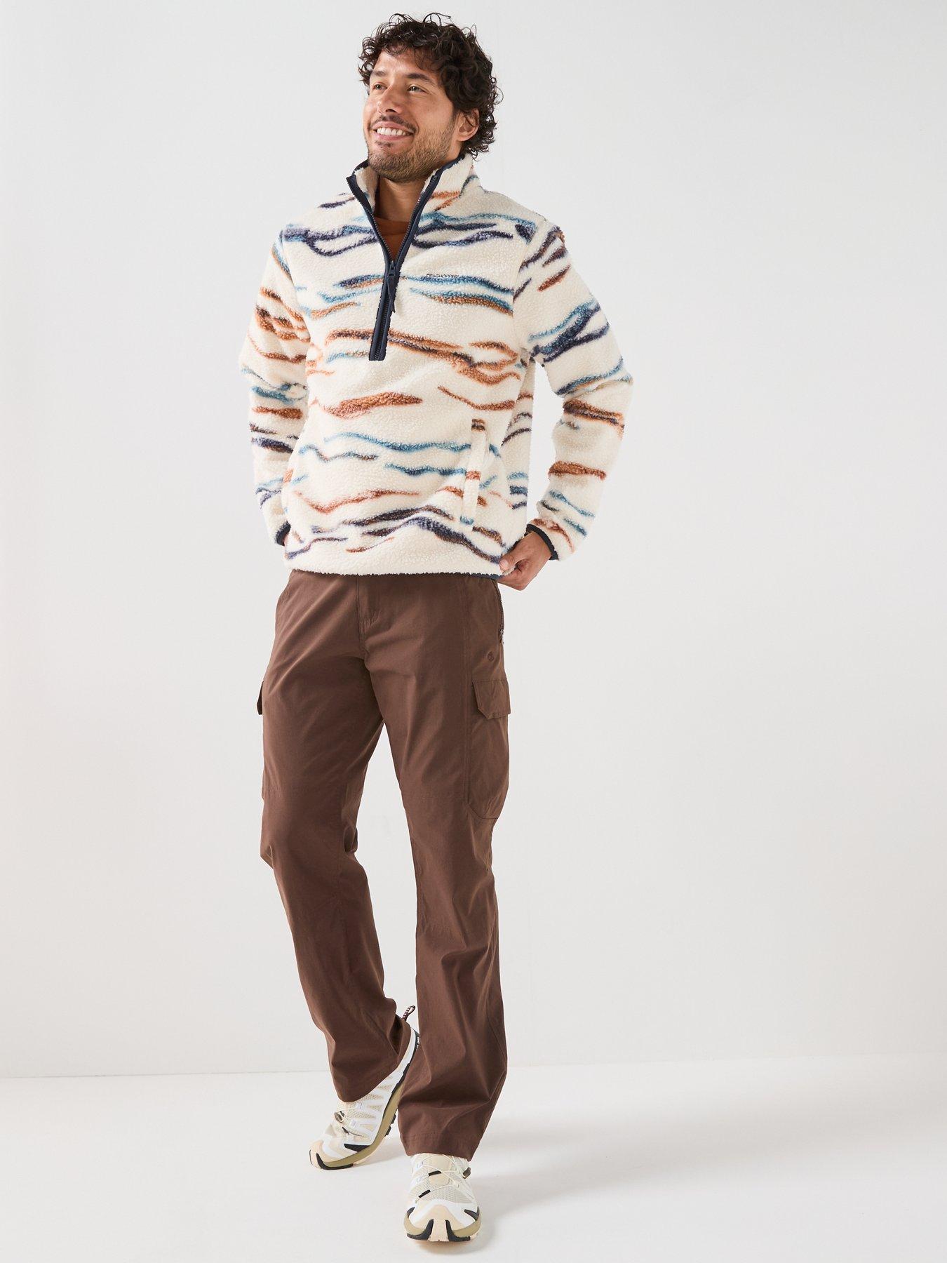 Image 3 of 6 of Craghoppers Mens National Trust Rawthey Half Zip Fleece -creamwhite