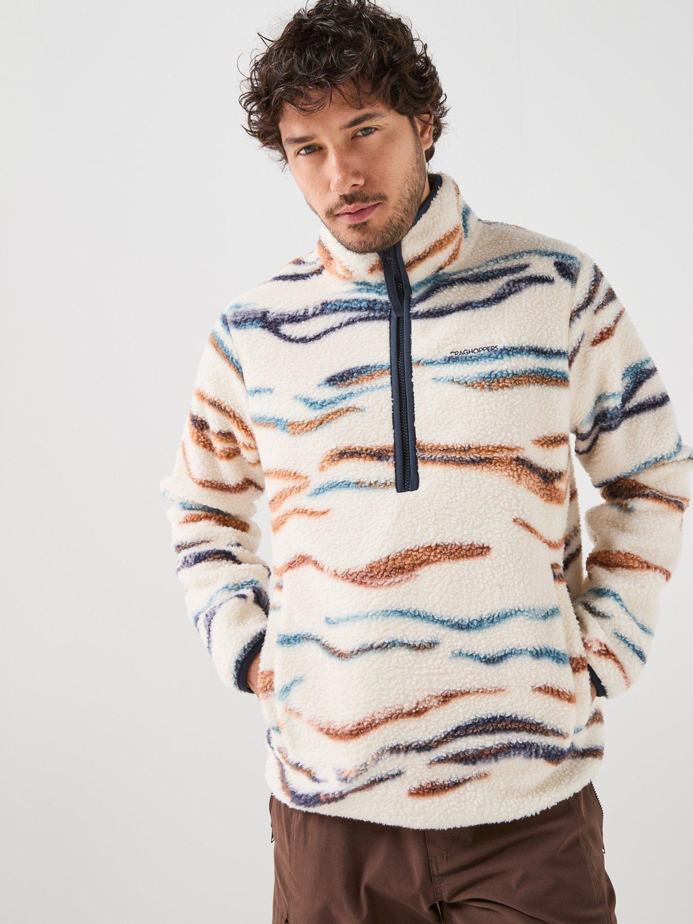 Image 4 of 6 of Craghoppers Mens National Trust Rawthey Half Zip Fleece -creamwhite