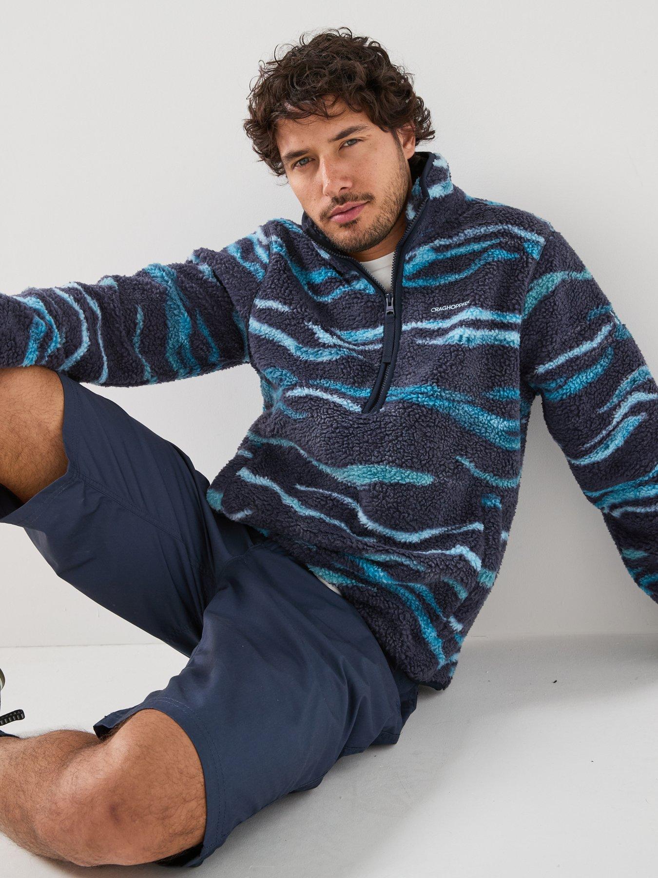 Image 4 of 6 of Craghoppers Mens National Trust Rawthey Half Zip Fleece -blue