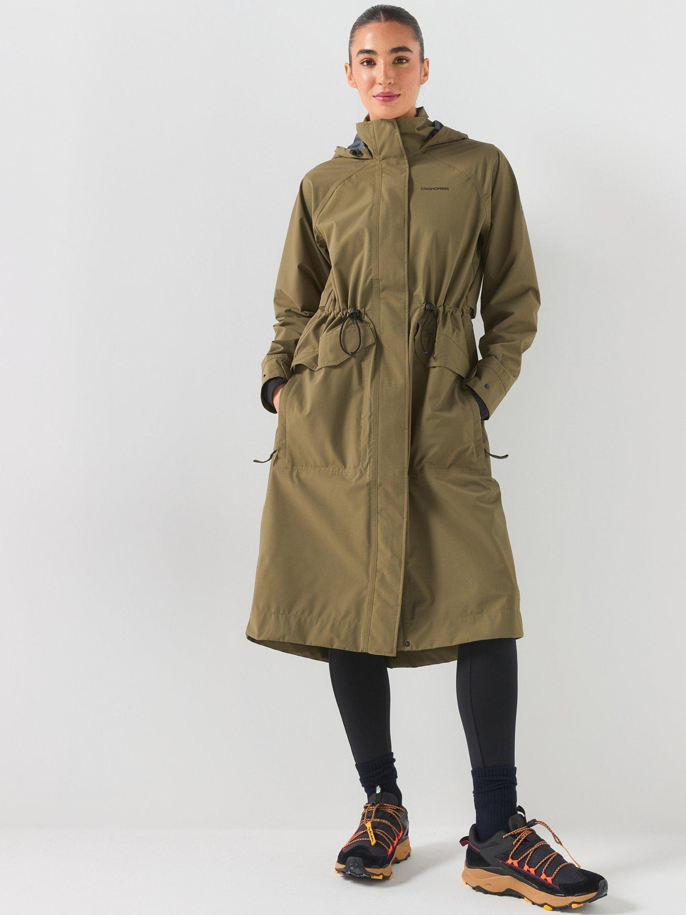 Craghoppers Womens National Trust Saxifrage Waterproof Shell Jacket -brown