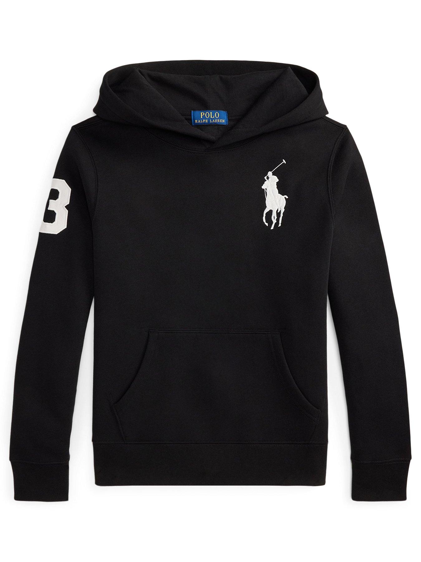 Polo Ralph Lauren Boys Large Pony Hoodie - Black