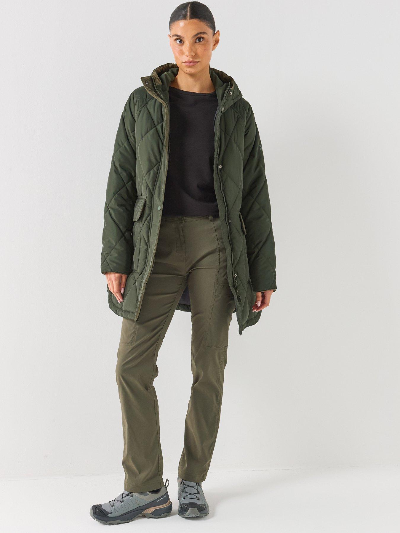 Craghoppers Womens National Trust Sweetgrass Hooded Jacket -green