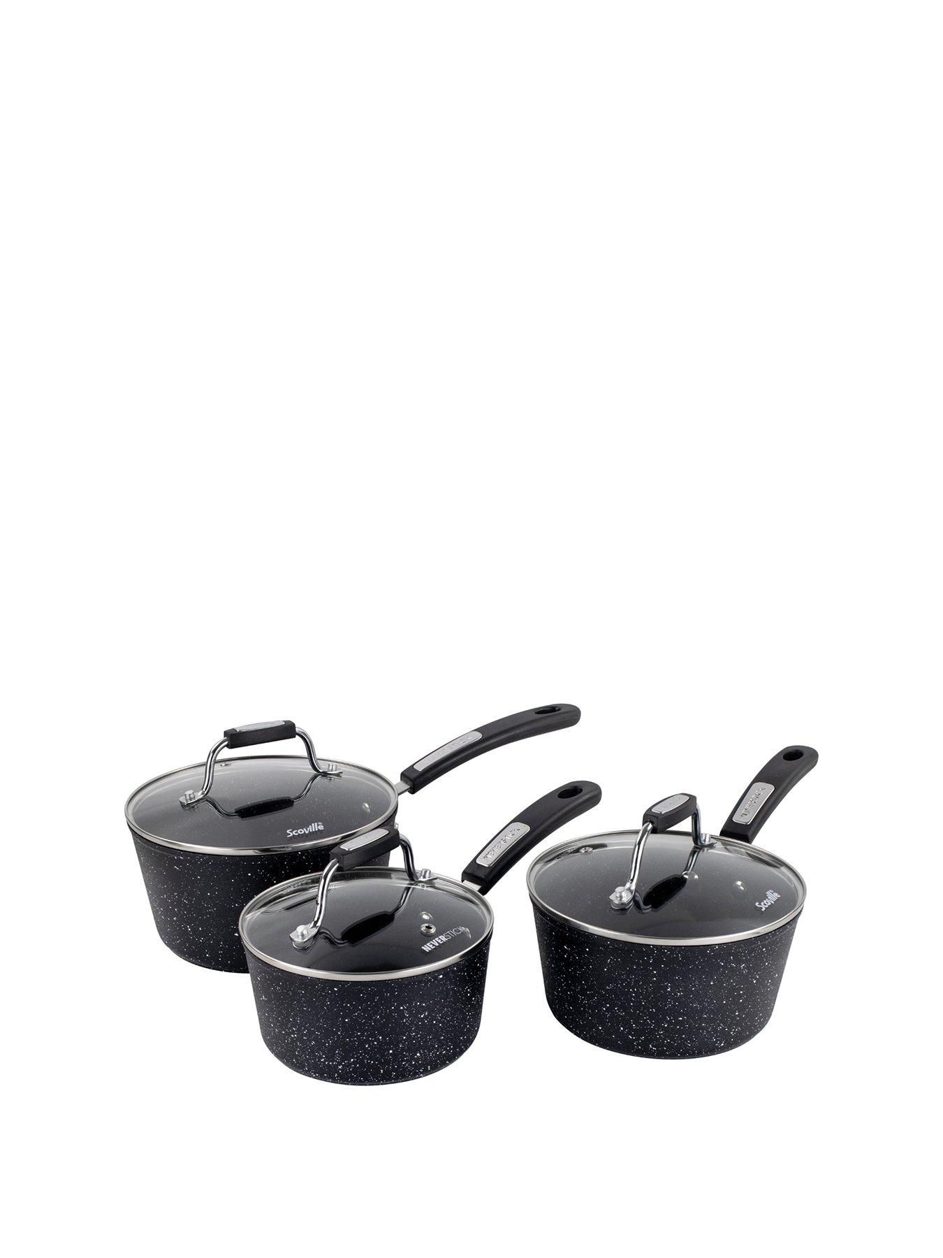 Image 2 of 7 of Scoville Scoville Neverstick 3 Piece Saucepan Set