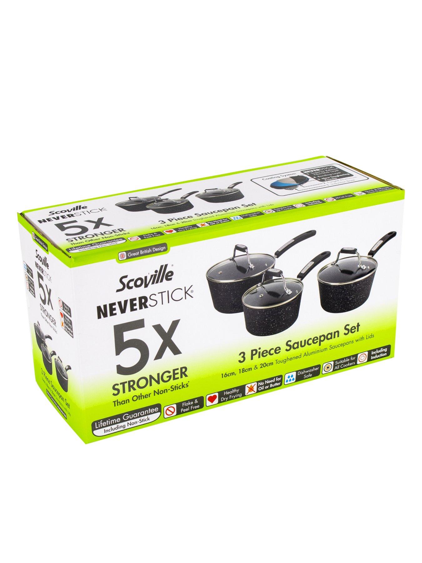 Image 6 of 7 of Scoville Scoville Neverstick 3 Piece Saucepan Set