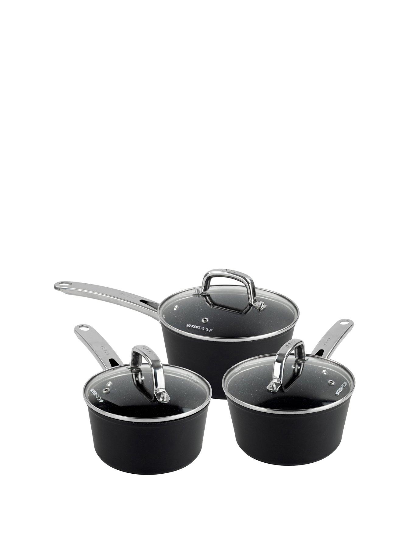 Image 2 of 7 of Scoville Dojo Hero Neverstick+ 3 Piece Saucepan Set