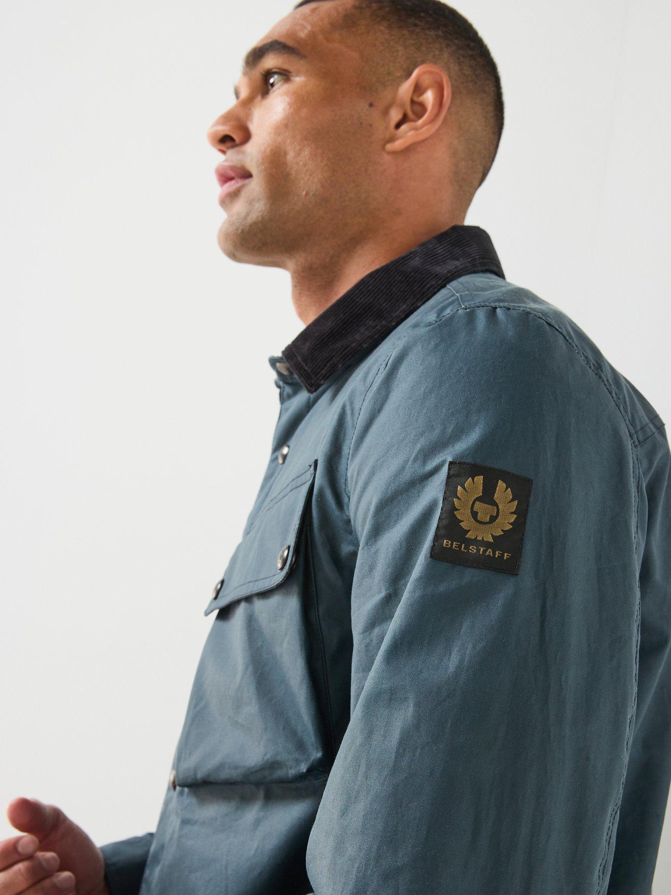 Image 4 of 6 of Belstaff Ground Dry Wax Jacket - Blue