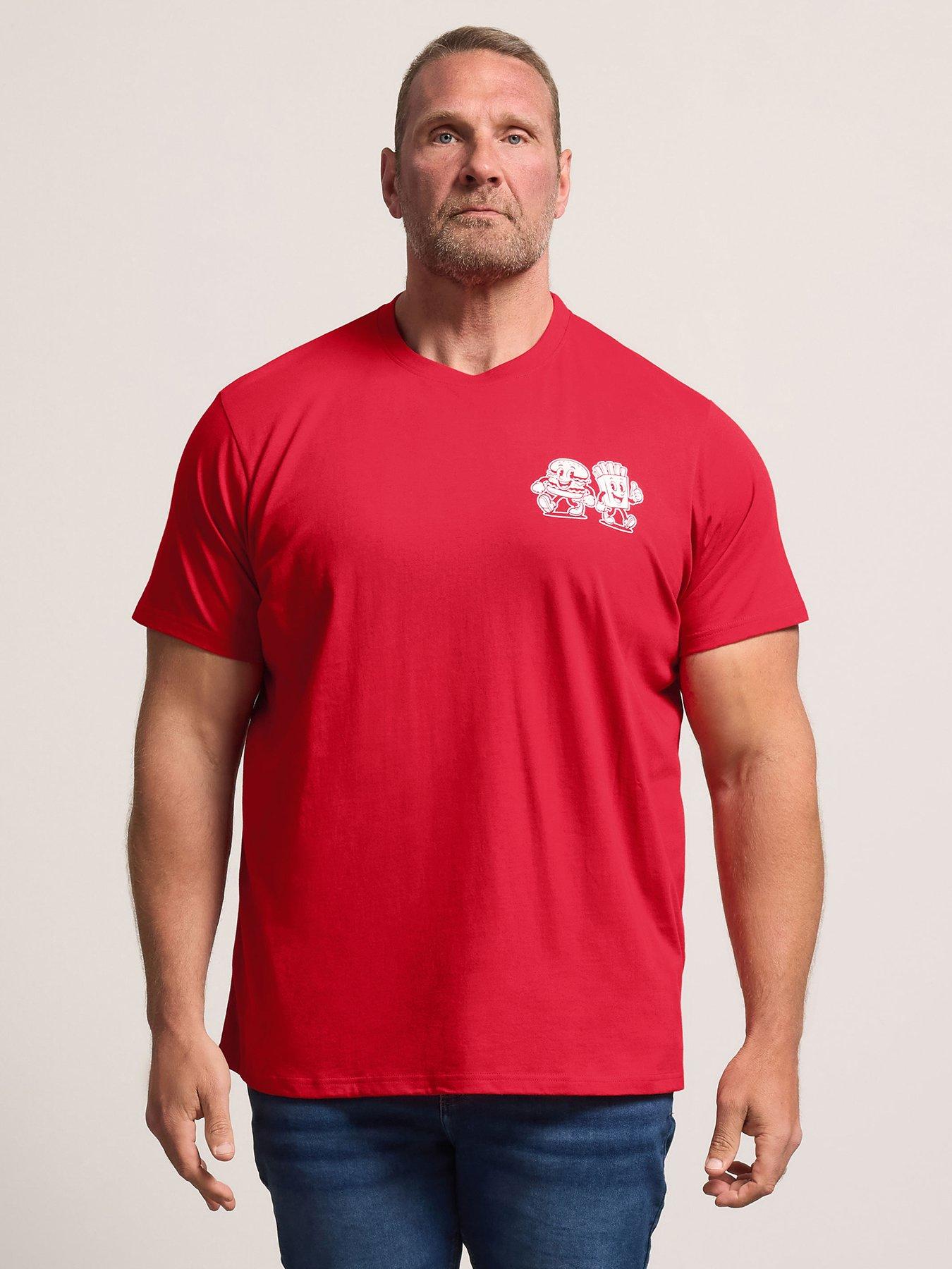 BadRhino Grill  &  Chill' Placement T-Shirt - Red