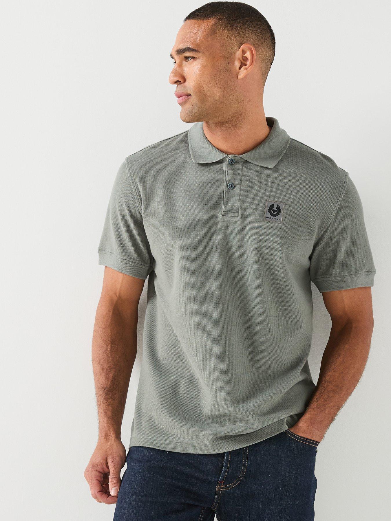 Belstaff Left Chest Patch Logo Regular Fit Polo Shirt