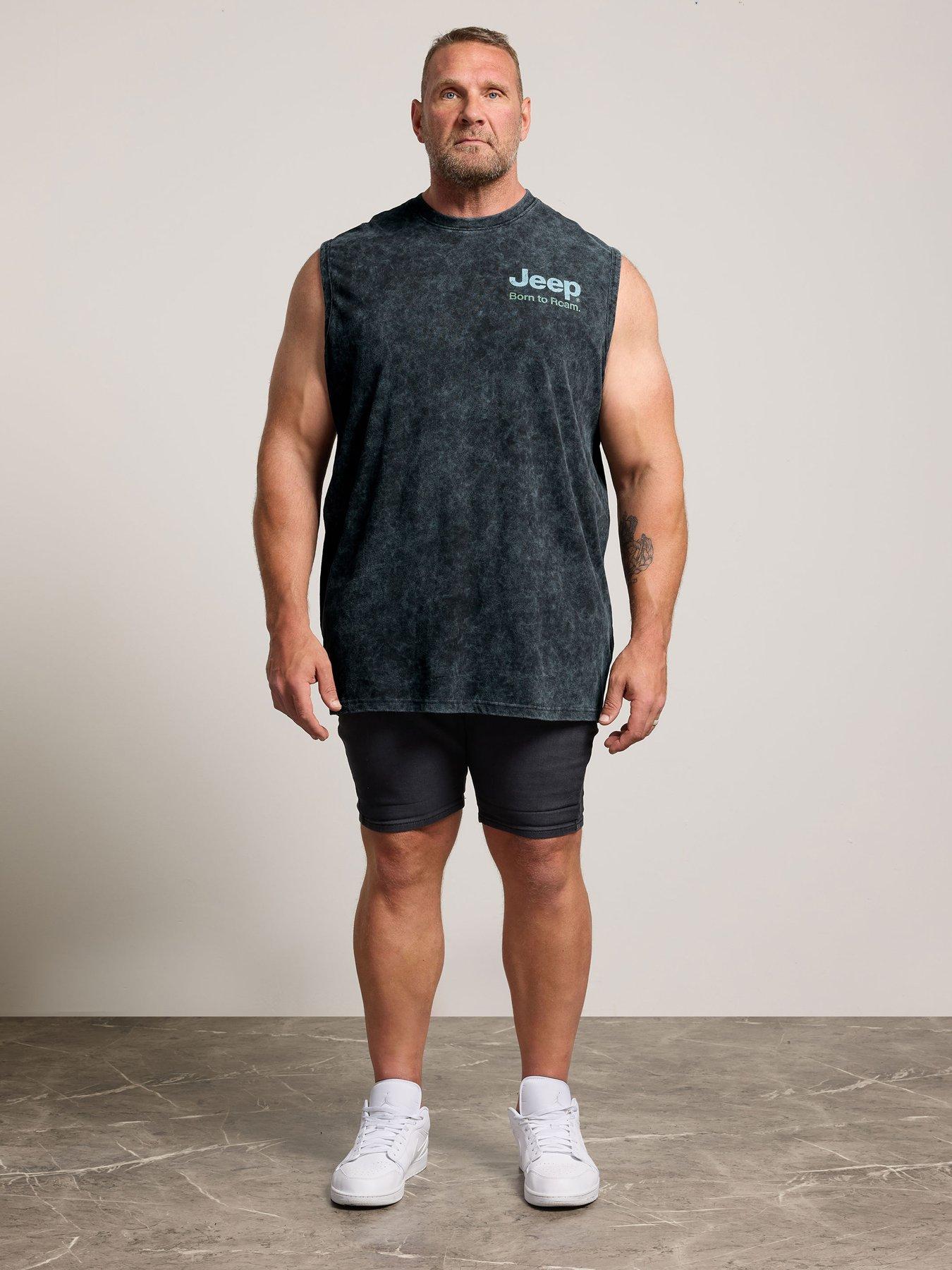 Image 3 of 4 of BadRhino Born To Rome' Muscle Vest Extra Long - Black