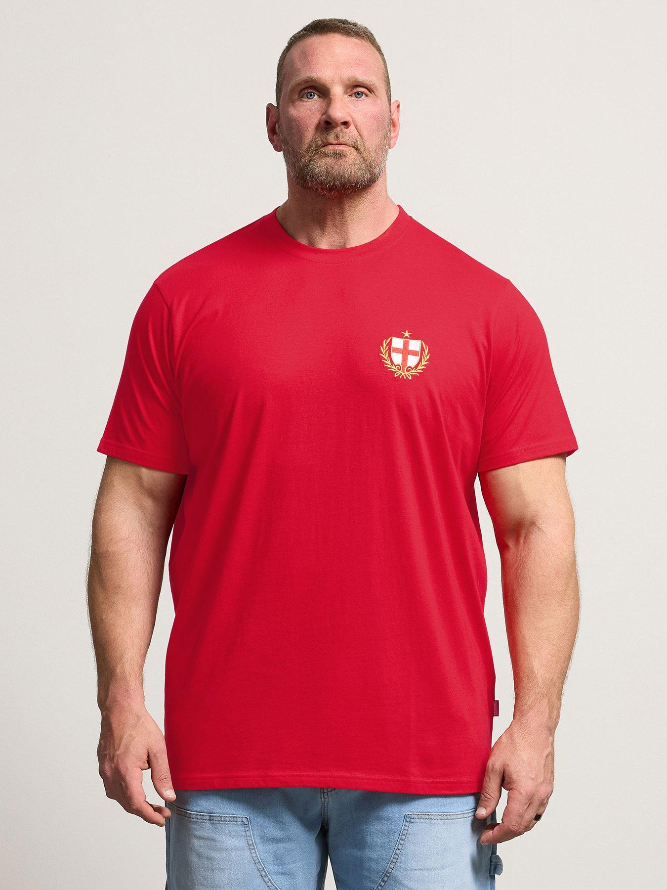 BadRhino England Crest T-Shirt - Red