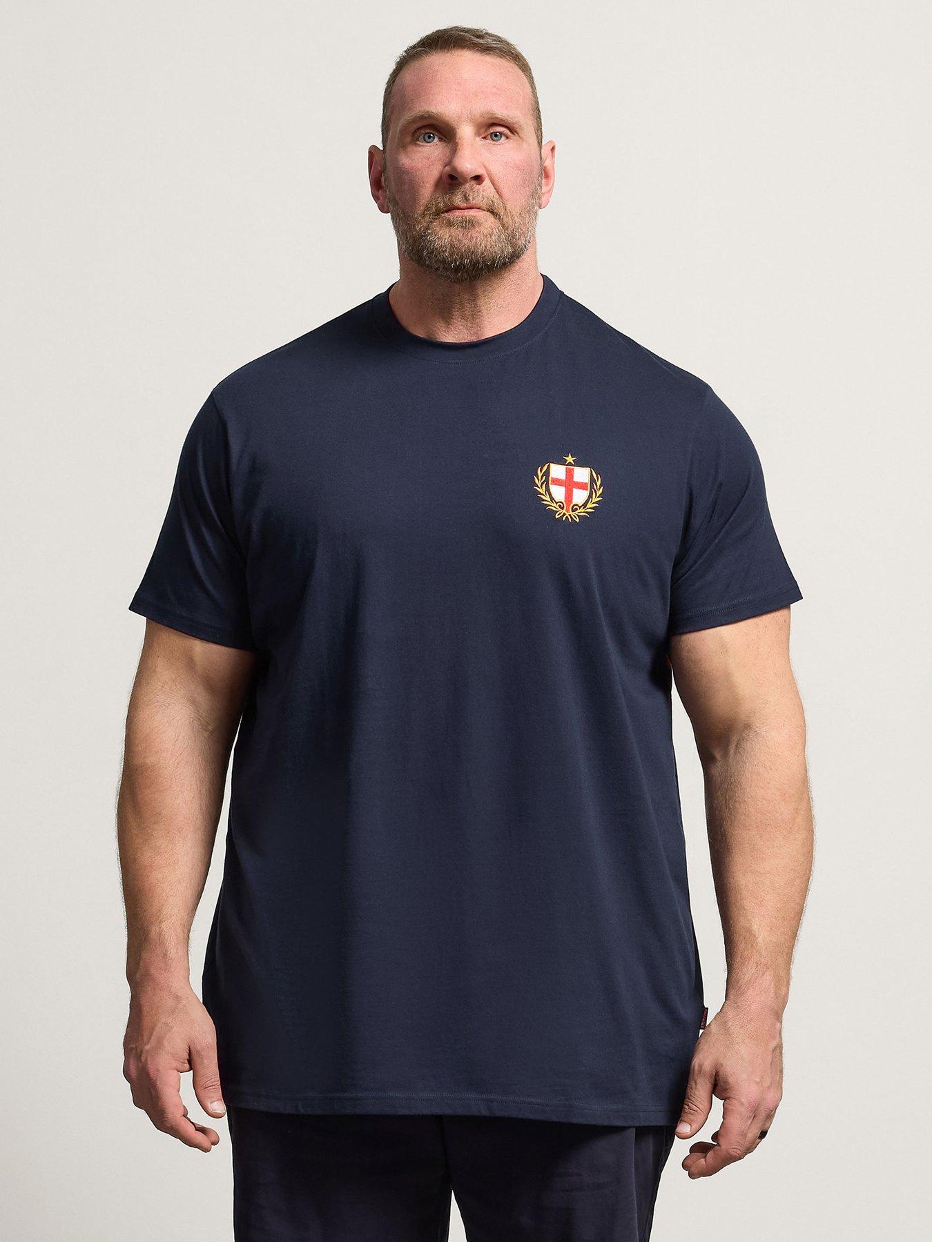 BadRhino England Crest T-Shirt - Blue
