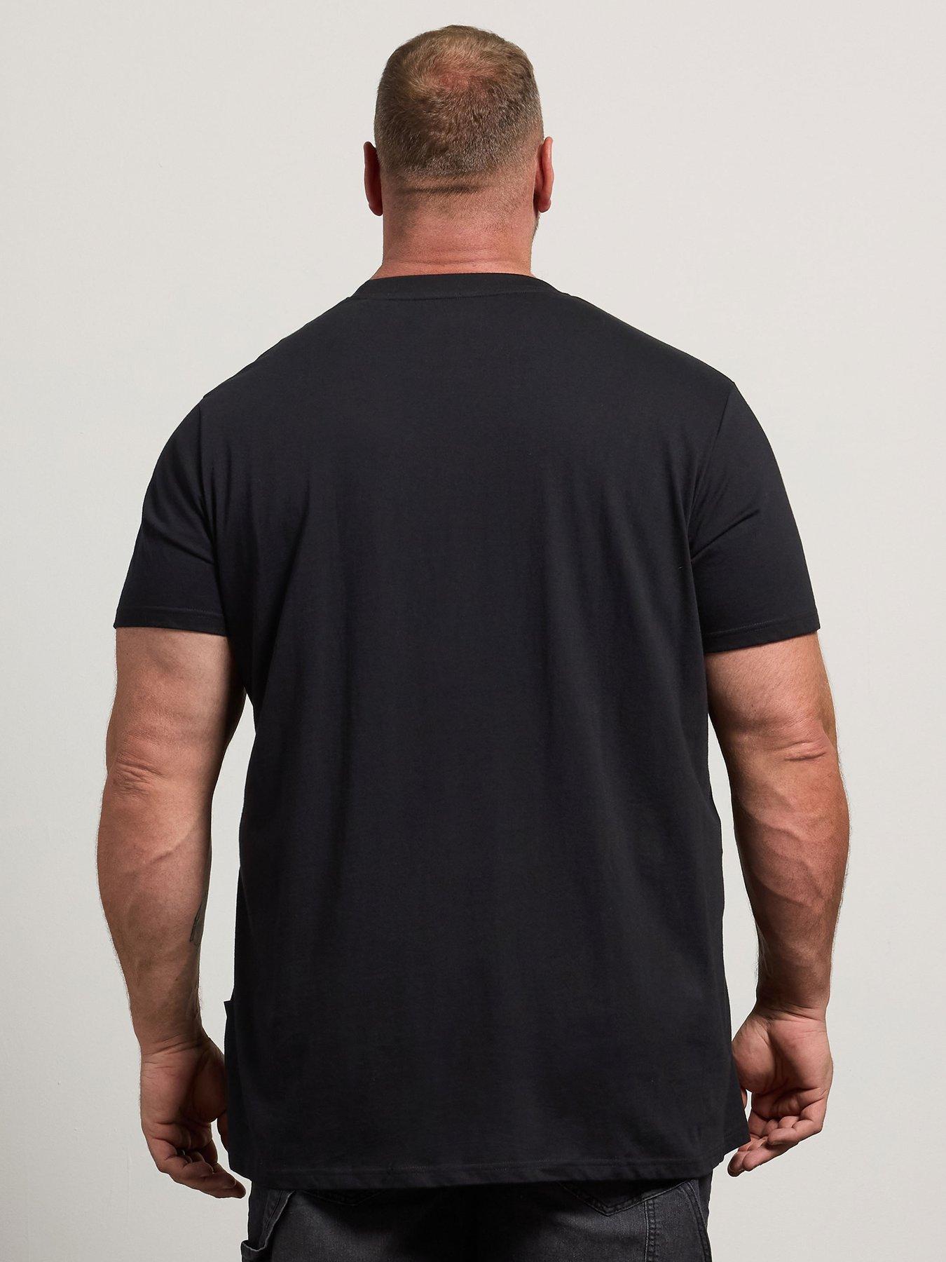 Image 2 of 4 of BadRhino Spiderman Print T-Shirt Extra Long - Black
