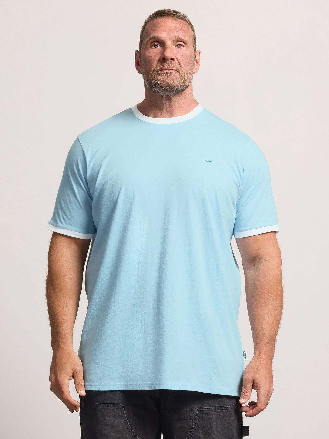 BadRhino Ringer T-Shirt Extra Long - Blue