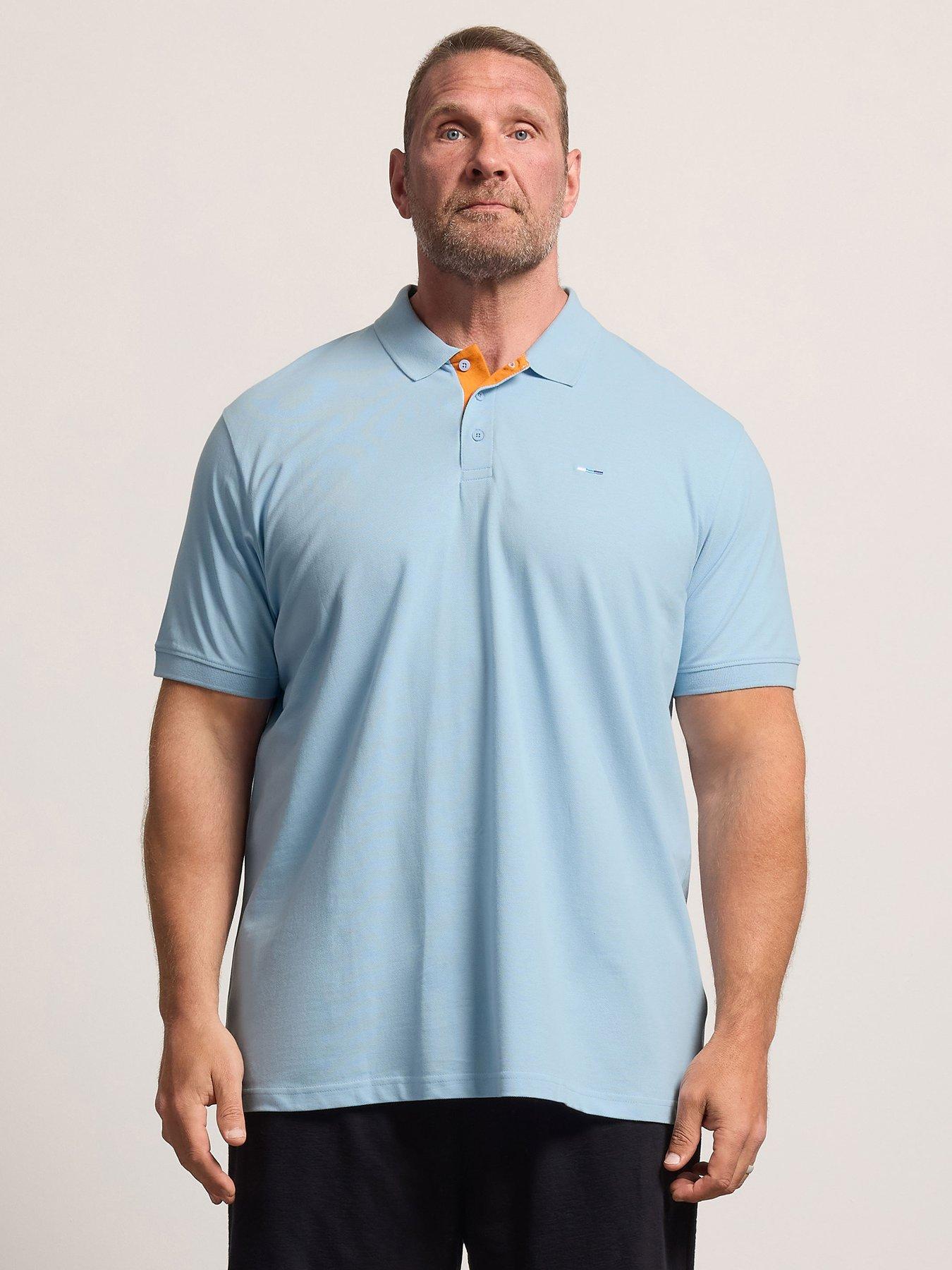 BadRhino Contrast Polo Shirt - Blue
