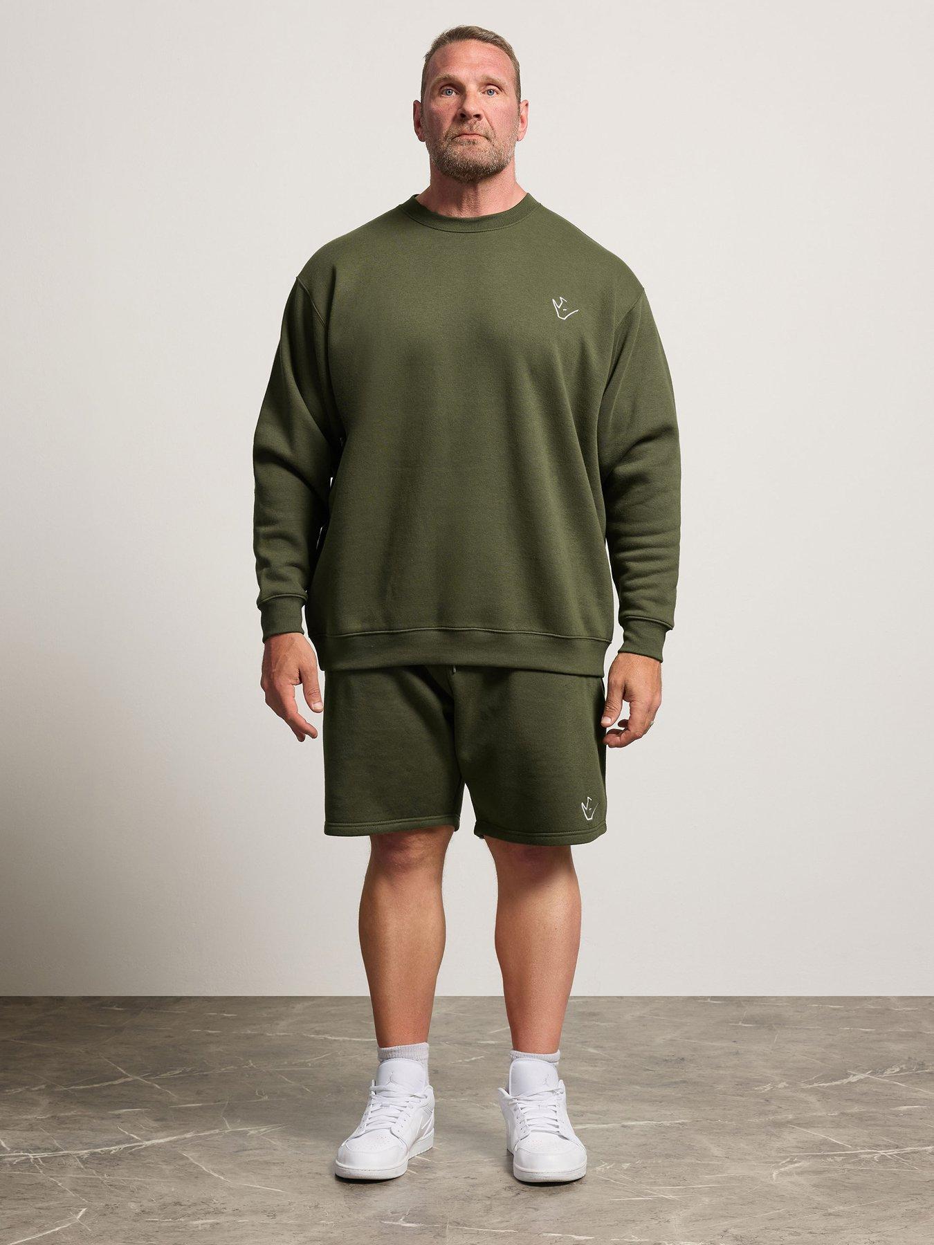 Image 3 of 4 of BadRhino Ironrhino Logo Crewneck Sweatshirt - Green