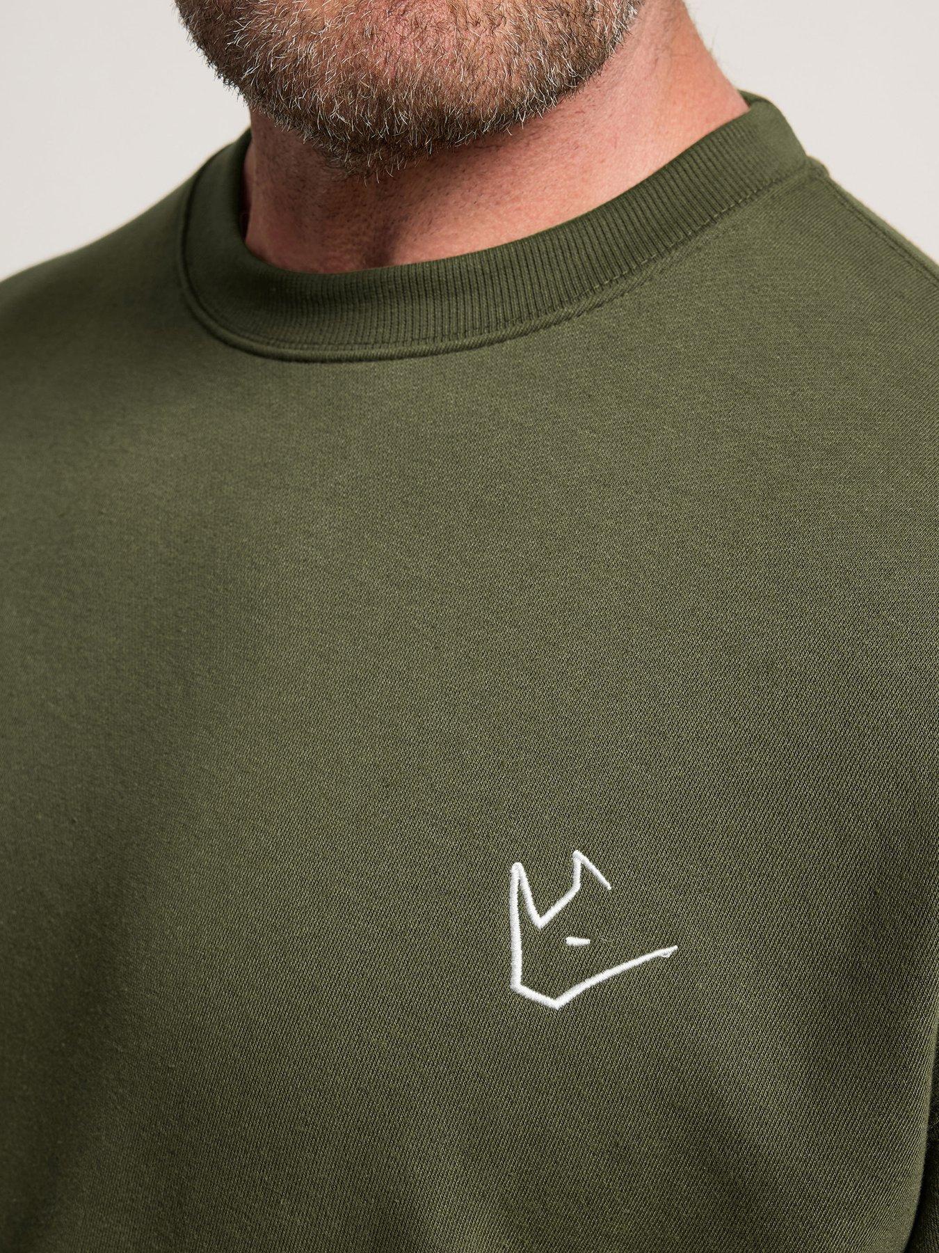 Image 4 of 4 of BadRhino Ironrhino Logo Crewneck Sweatshirt - Green