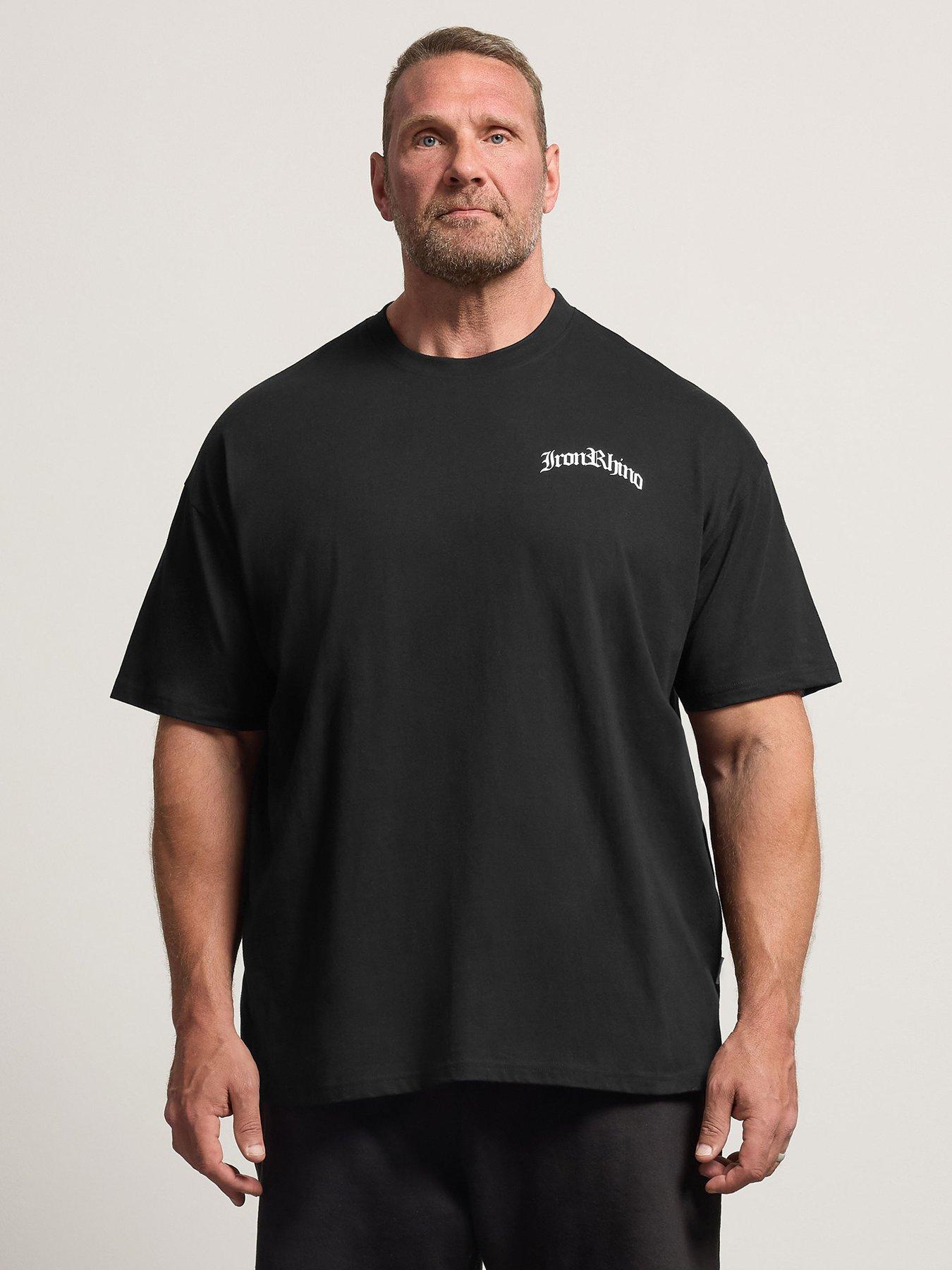 BadRhino Ironrhino Old English T-Shirt - Black