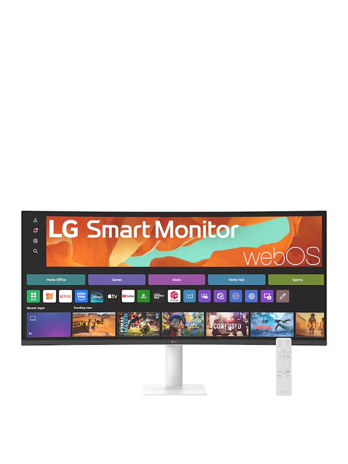 LG 34U601SA-W 34in VA White Multimedia Curved Smart Monitor