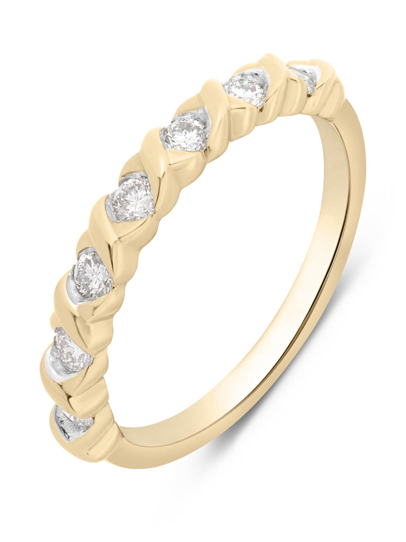 Image 1 of 5 of Love DIAMOND 18ct Plated Lab-Grown Diamond 0.33CT Eternity Ring