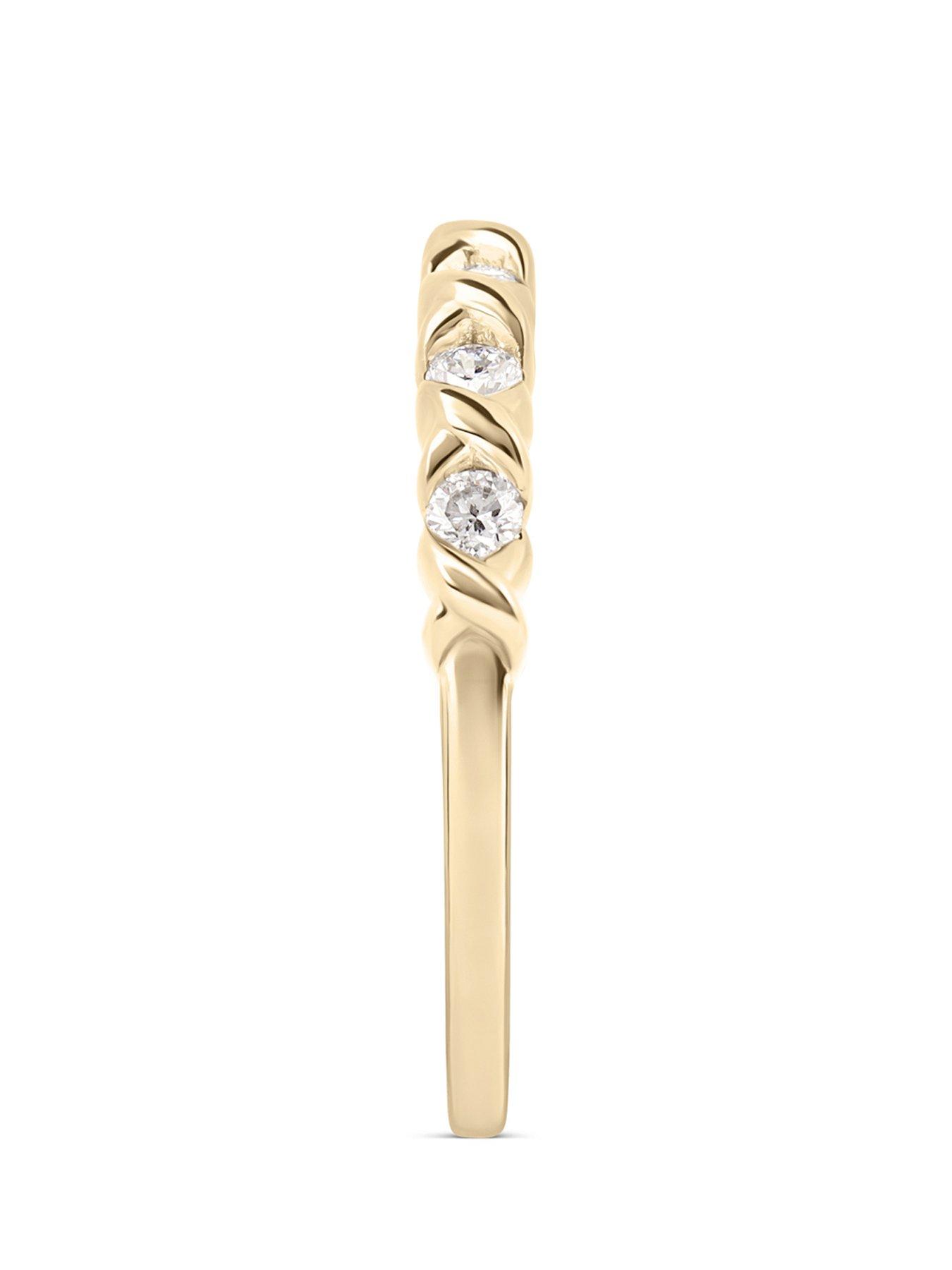 Image 2 of 5 of Love DIAMOND 18ct Plated Lab-Grown Diamond 0.33CT Eternity Ring