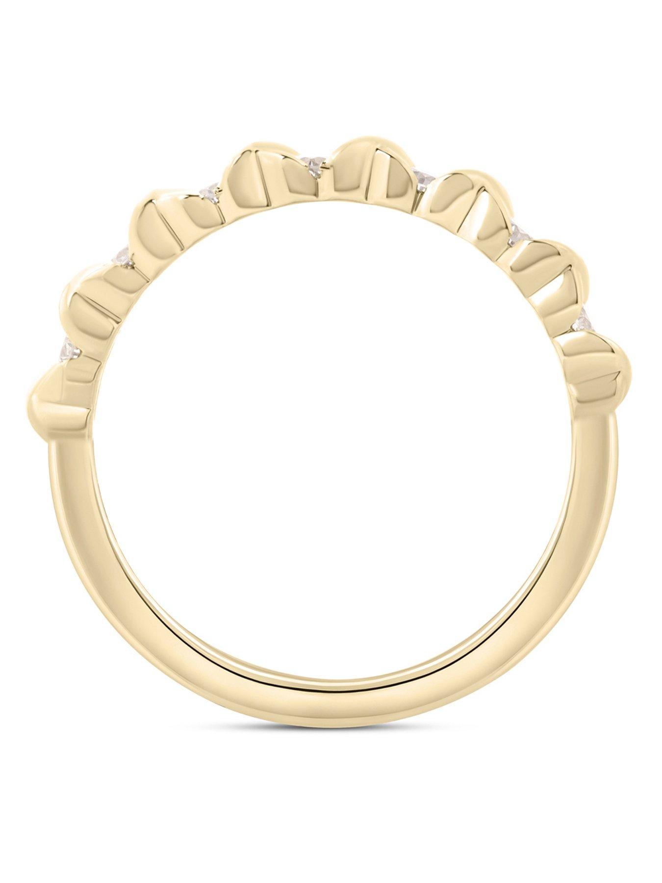 Image 3 of 5 of Love DIAMOND 18ct Plated Lab-Grown Diamond 0.33CT Eternity Ring