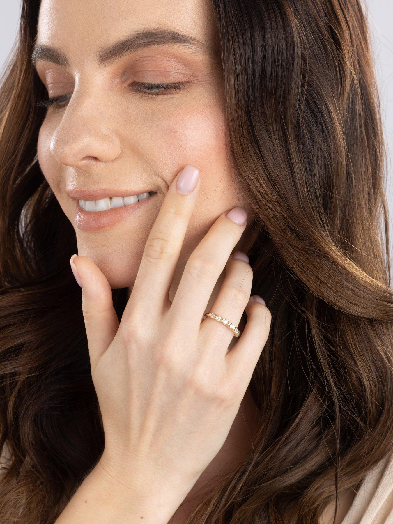 Image 5 of 5 of Love DIAMOND 18ct Plated Lab-Grown Diamond 0.33CT Eternity Ring