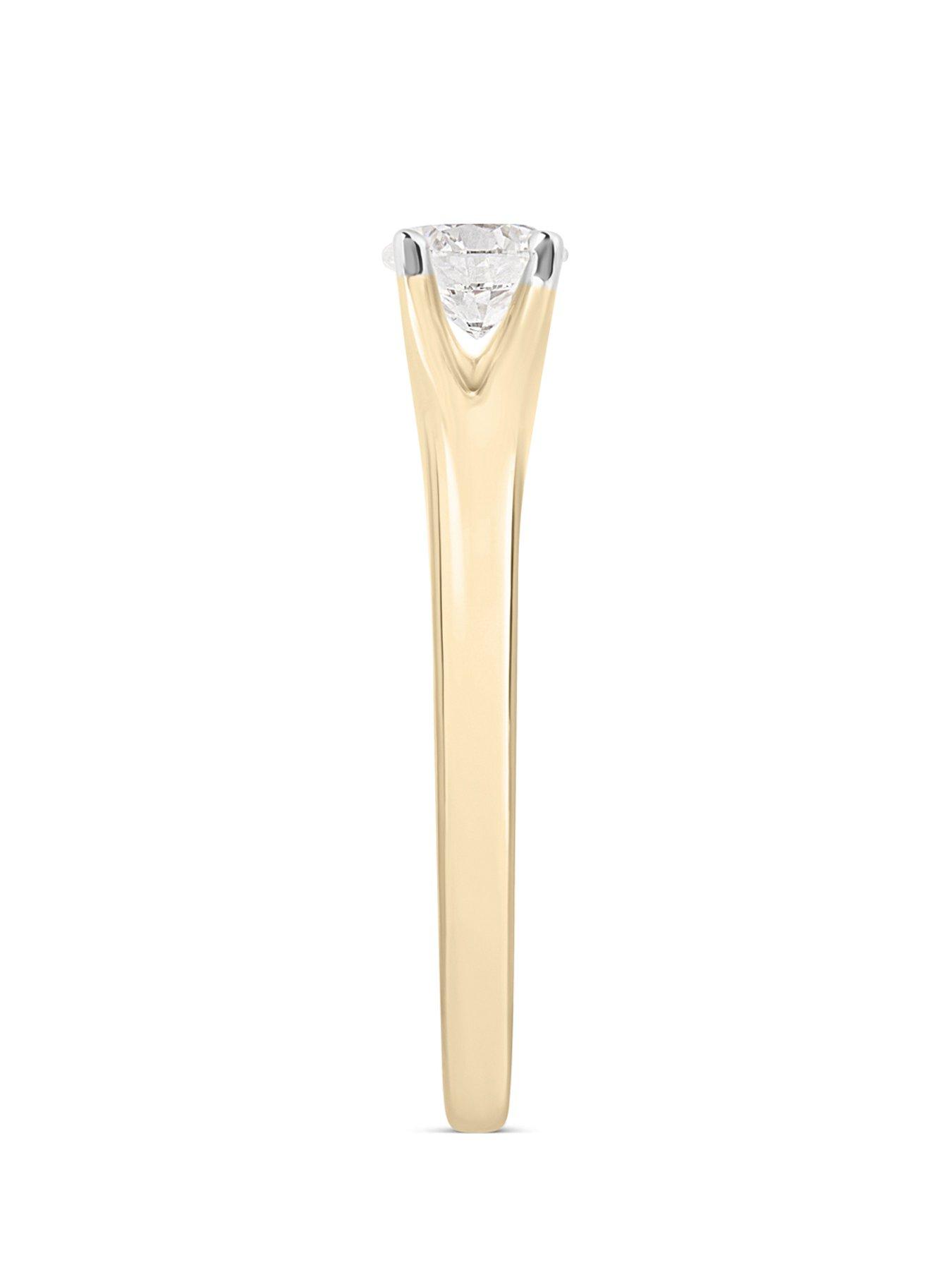 Image 2 of 5 of Love DIAMOND 9ct Split Band Lab-Grown 0.50CT Diamond Solitaire Ring