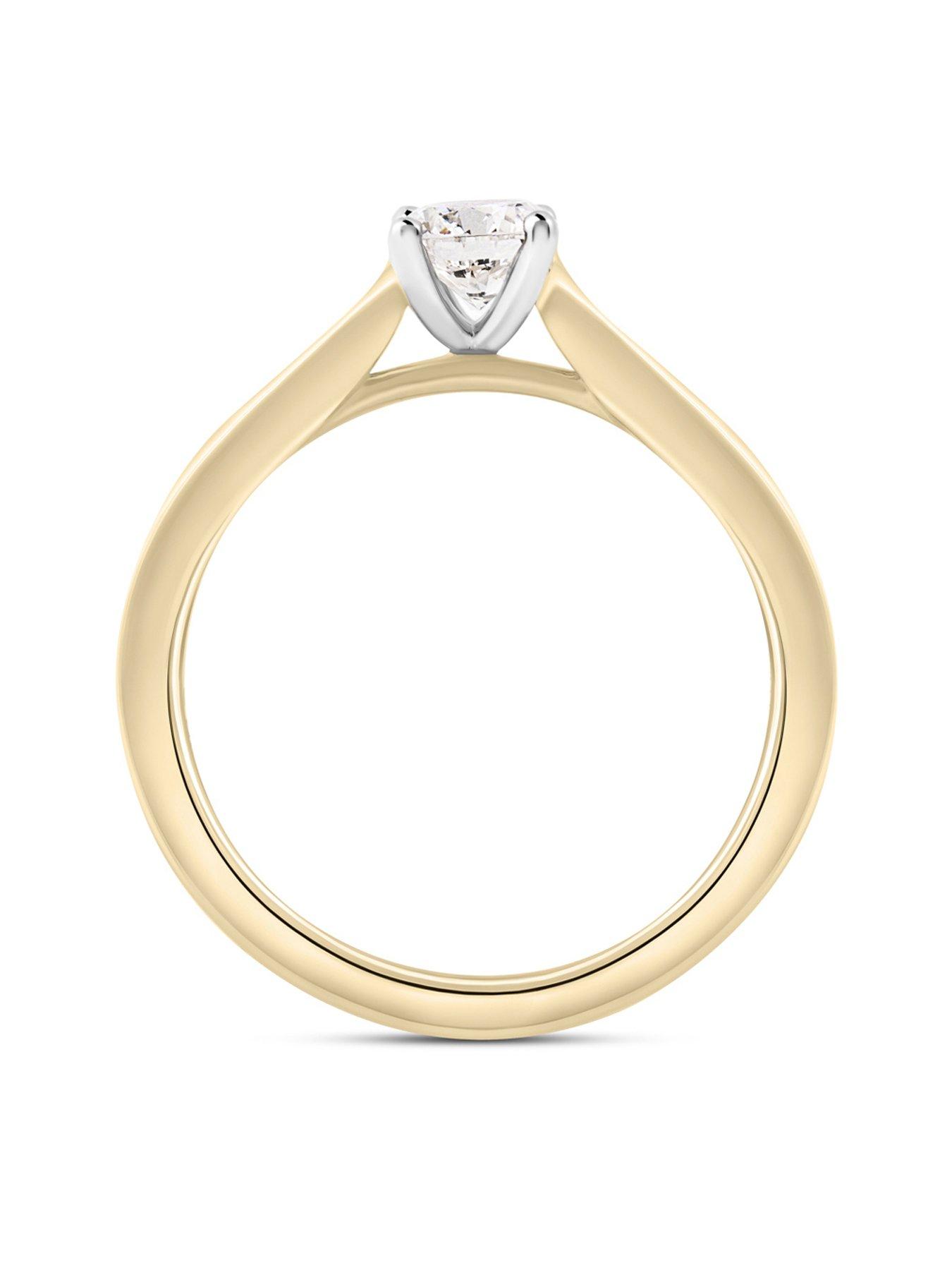 Image 3 of 5 of Love DIAMOND 9ct Split Band Lab-Grown 0.50CT Diamond Solitaire Ring