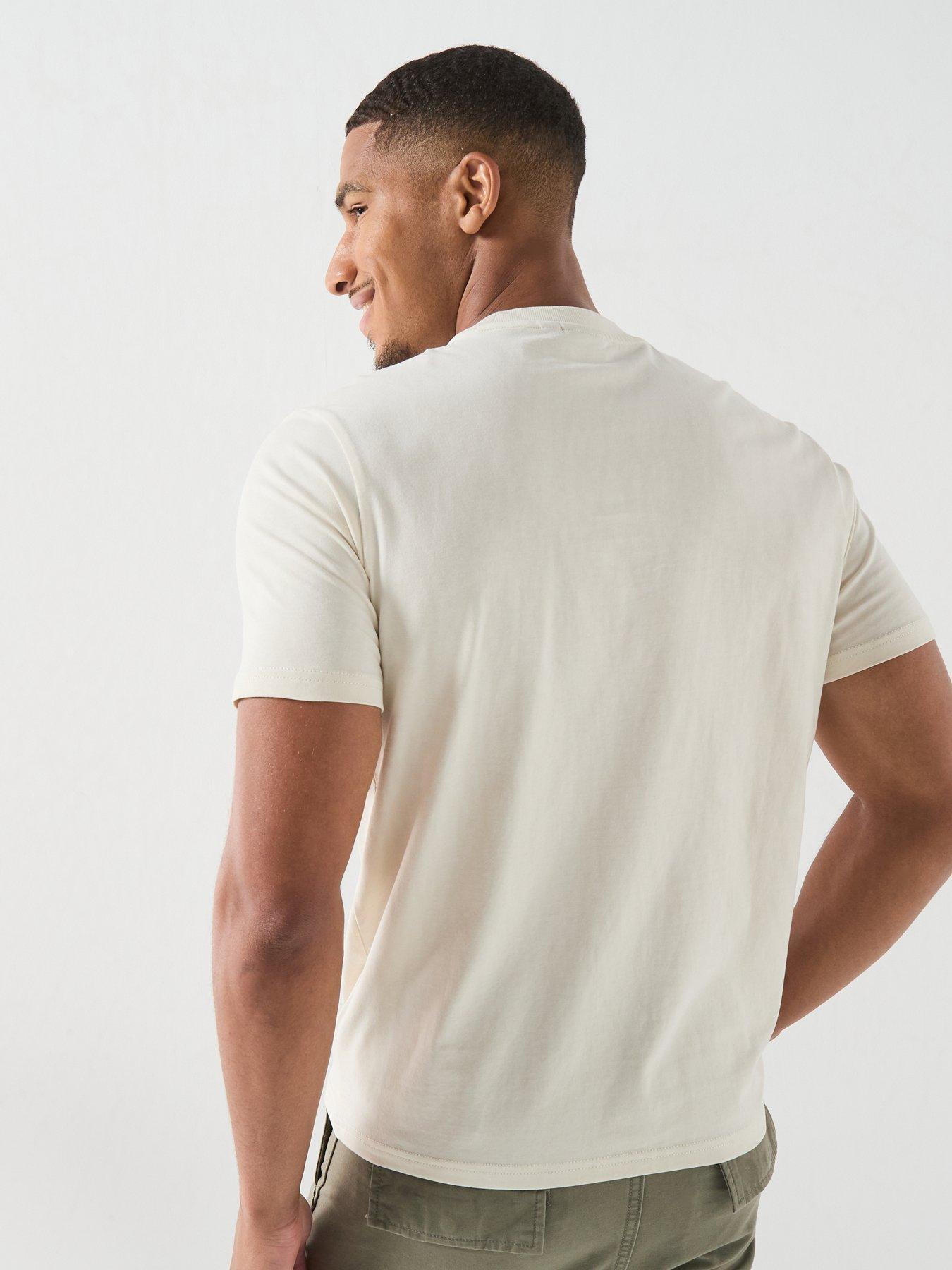 Image 2 of 4 of NAPAPIJRI Mens Small Box Short Sleeve T Shirt - Beige