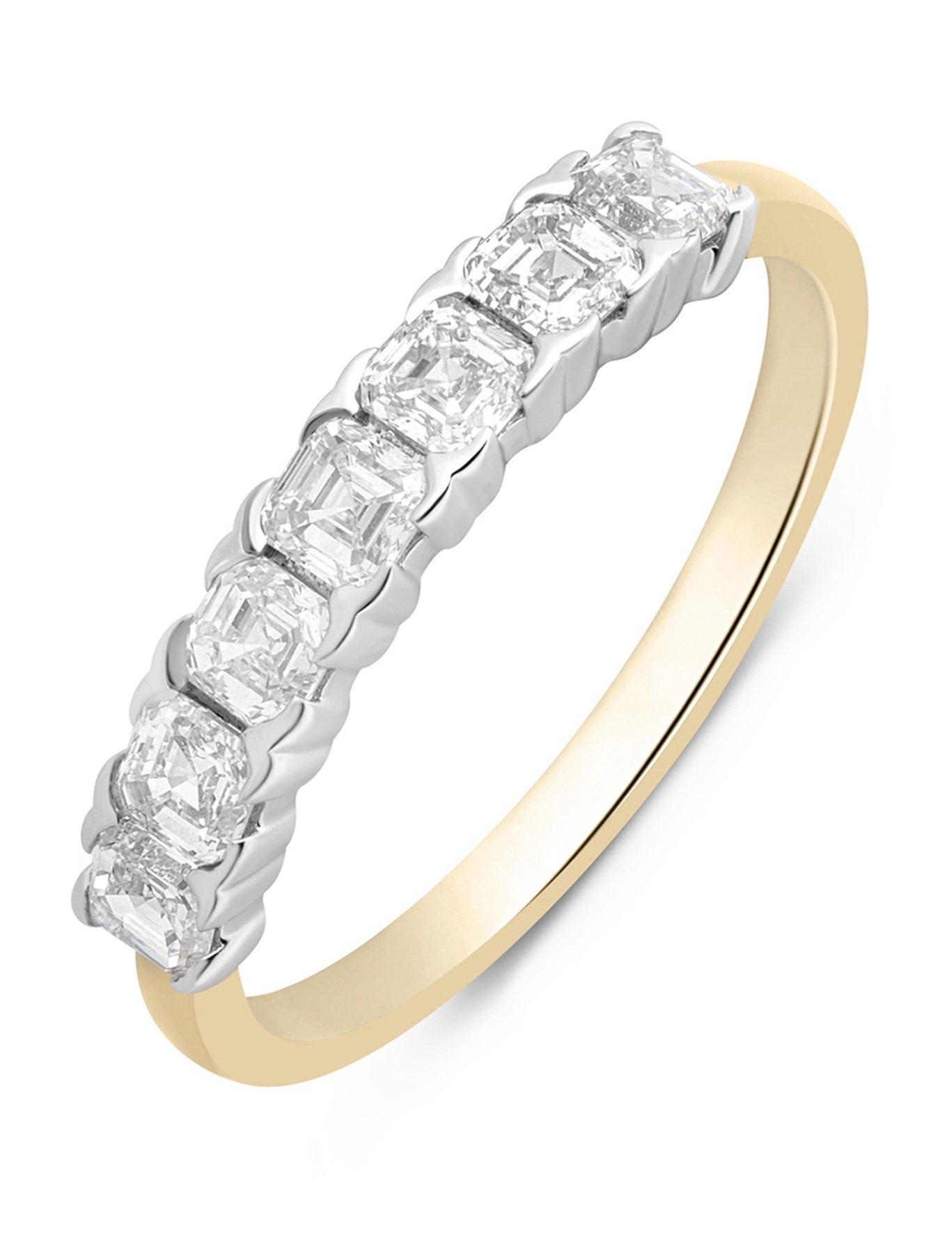 Love DIAMOND 18Ct Plated Lab-Grown Diamond Ring