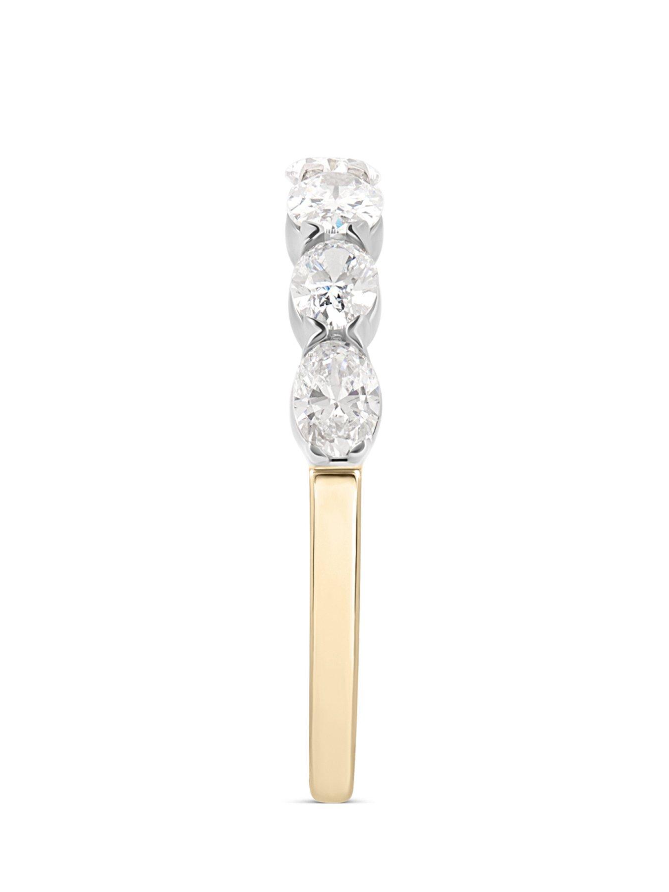 Image 2 of 5 of Love DIAMOND 18ct Plated Lab-Grown Diamond Five Stone Ring