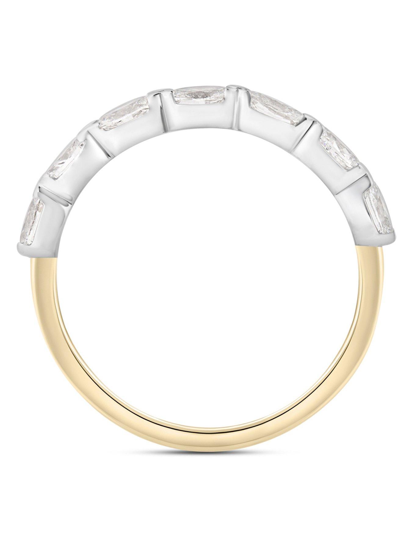 Image 3 of 5 of Love DIAMOND 18ct Plated Lab-Grown Diamond Five Stone Ring